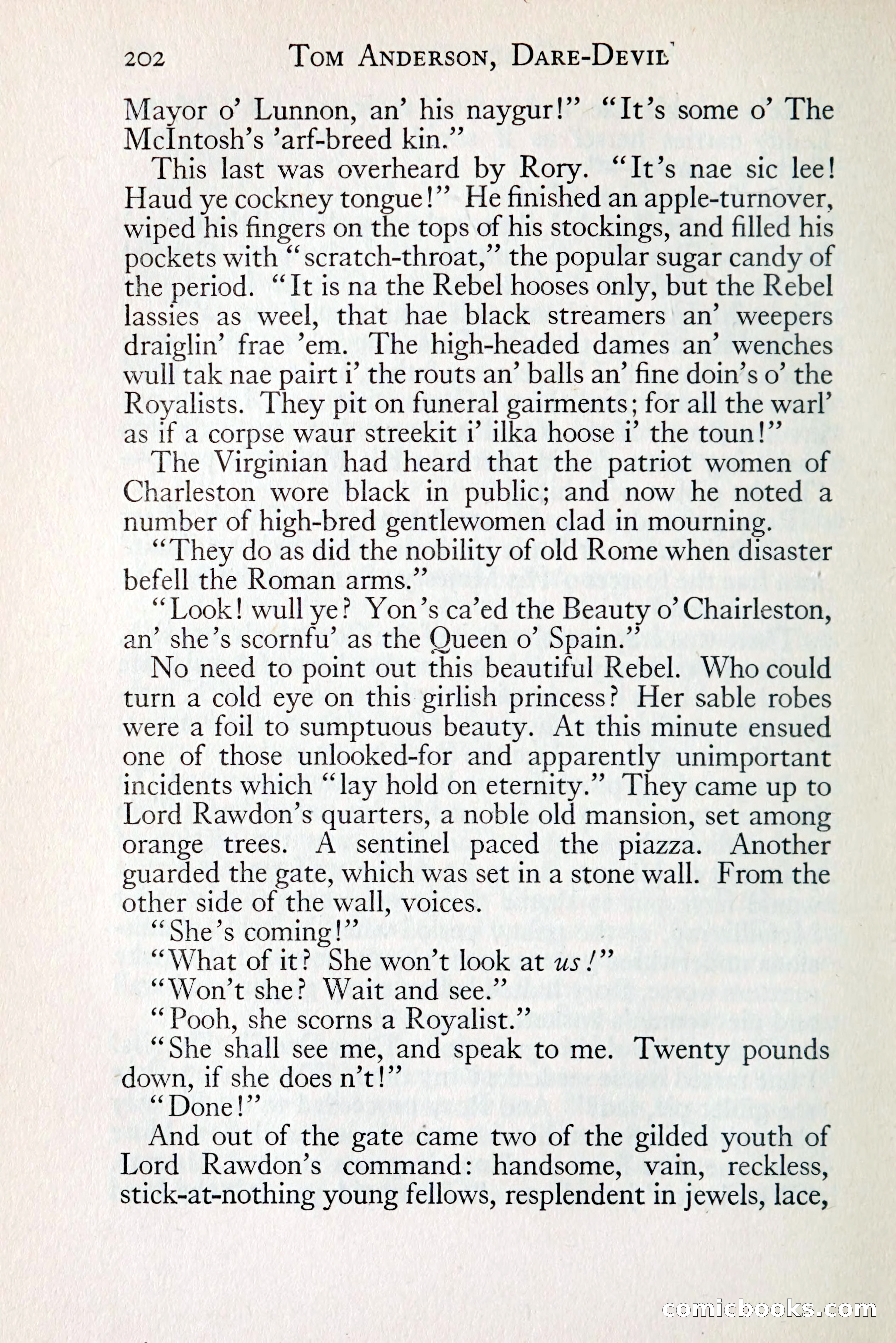 Tom Anderson, Dare-Devil: A Young Virginian in the Revolution — page 220: Penny Dreadfuls, 1916