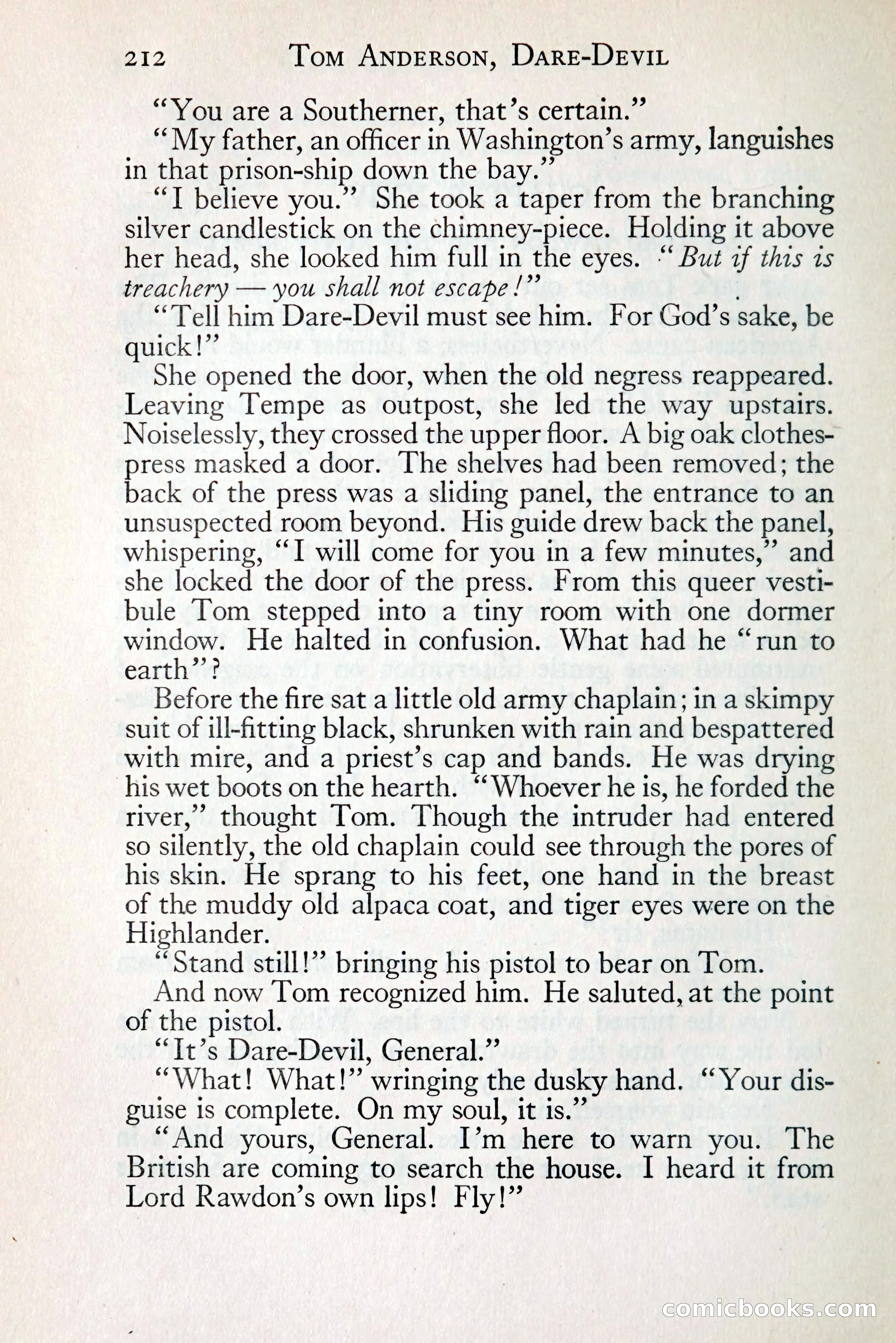 Tom Anderson, Dare-Devil: A Young Virginian in the Revolution — page 230: Penny Dreadfuls, 1916