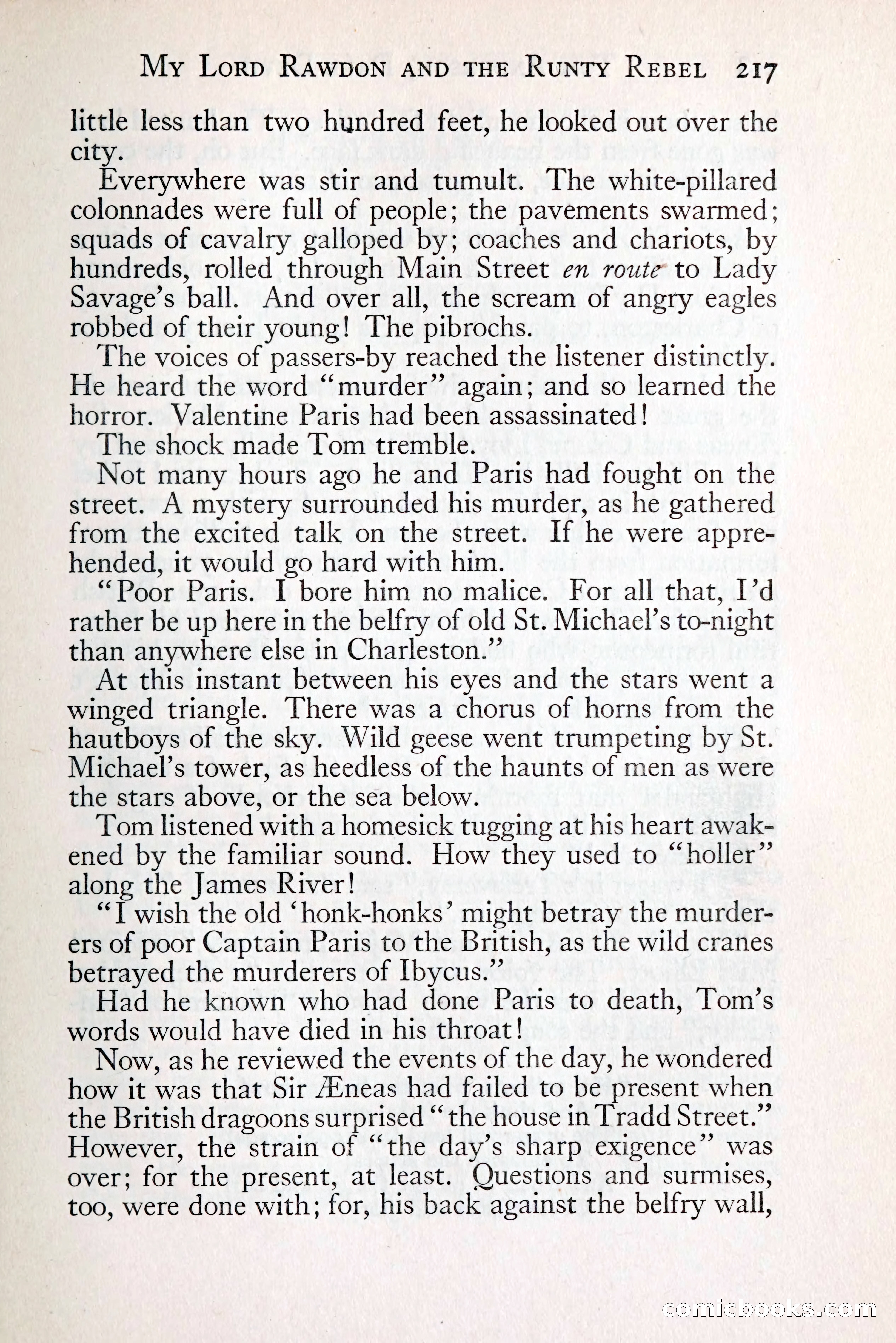 Tom Anderson, Dare-Devil: A Young Virginian in the Revolution — page 235: Penny Dreadfuls, 1916