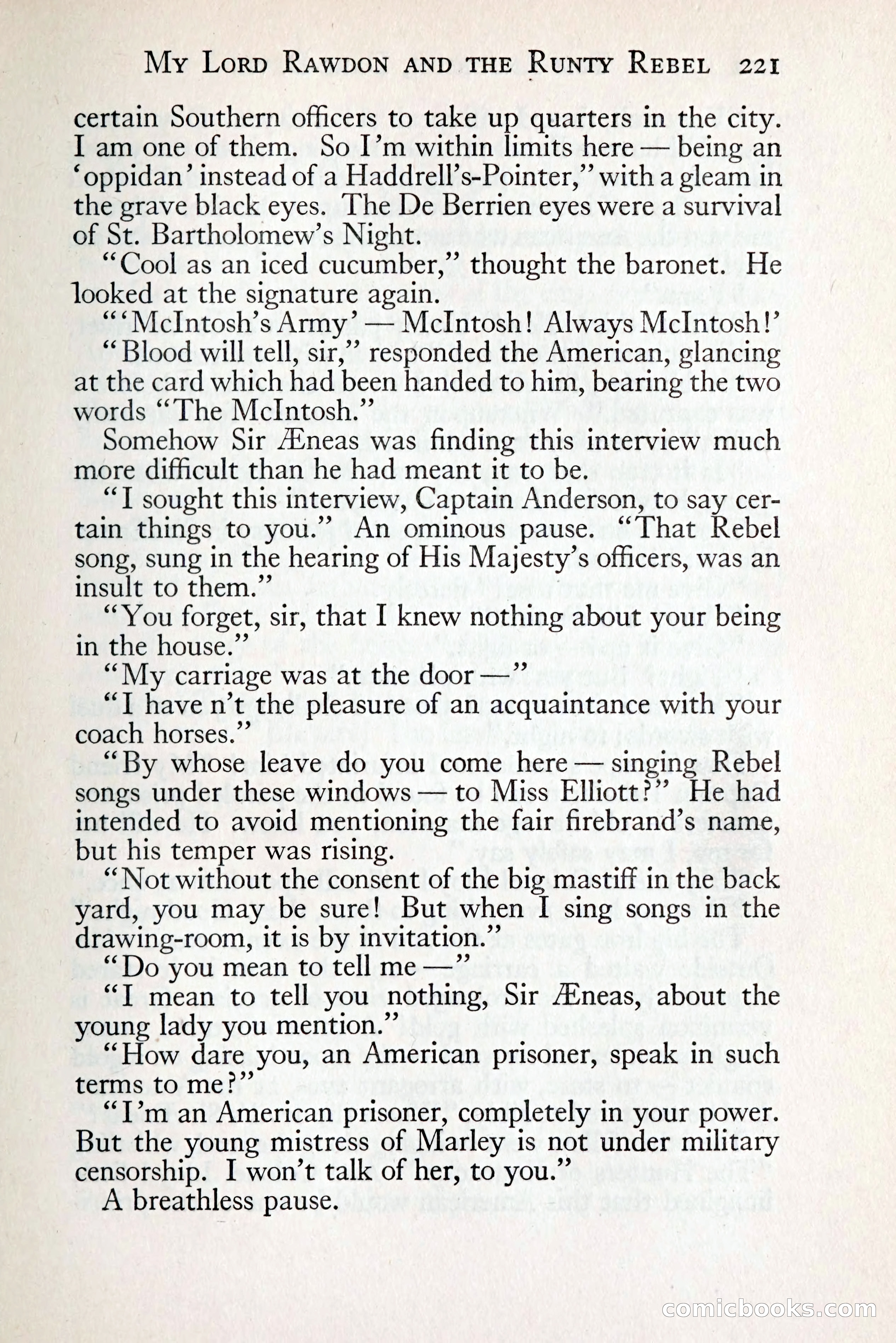 Tom Anderson, Dare-Devil: A Young Virginian in the Revolution — page 239: Penny Dreadfuls, 1916