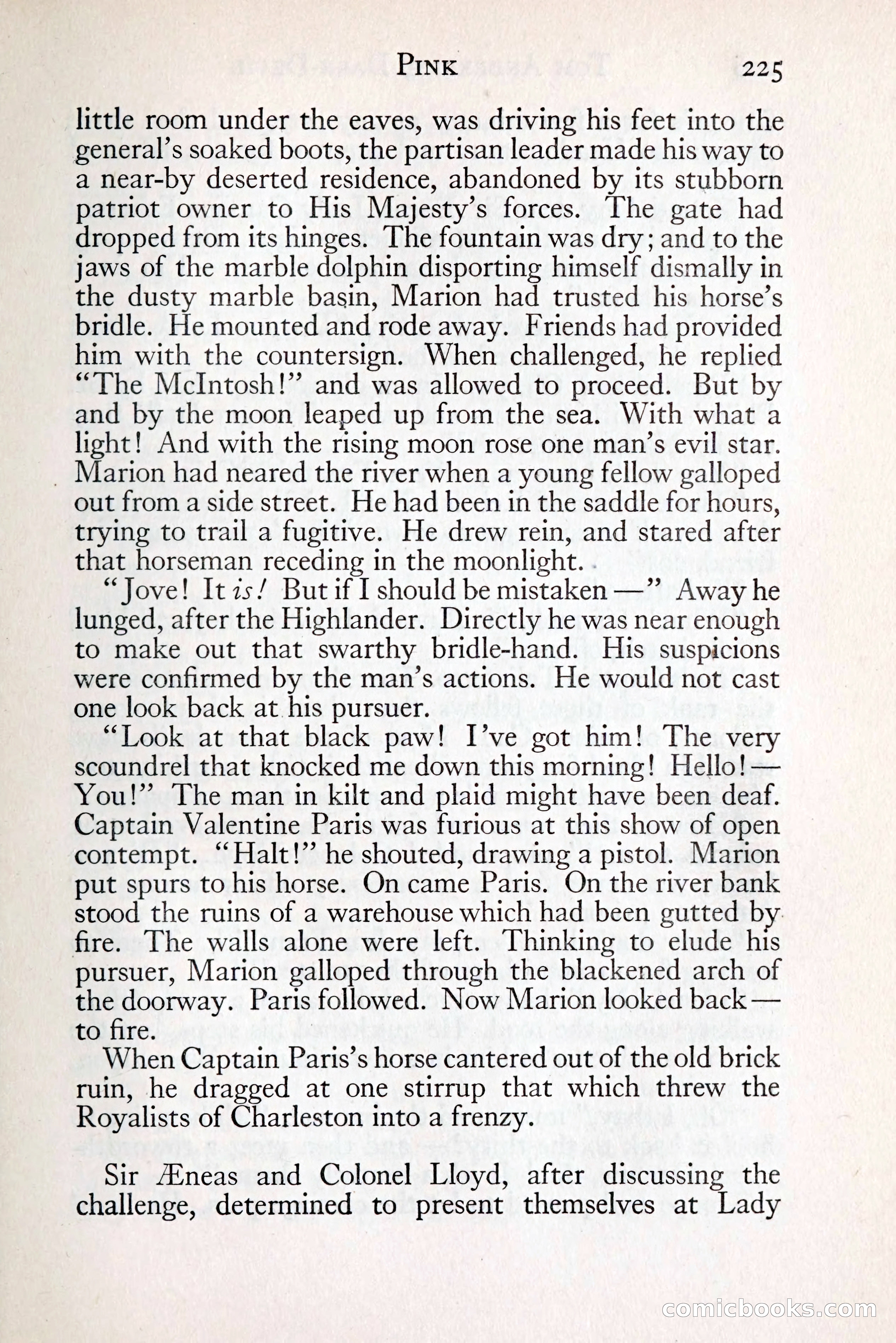 Tom Anderson, Dare-Devil: A Young Virginian in the Revolution — page 243: Penny Dreadfuls, 1916