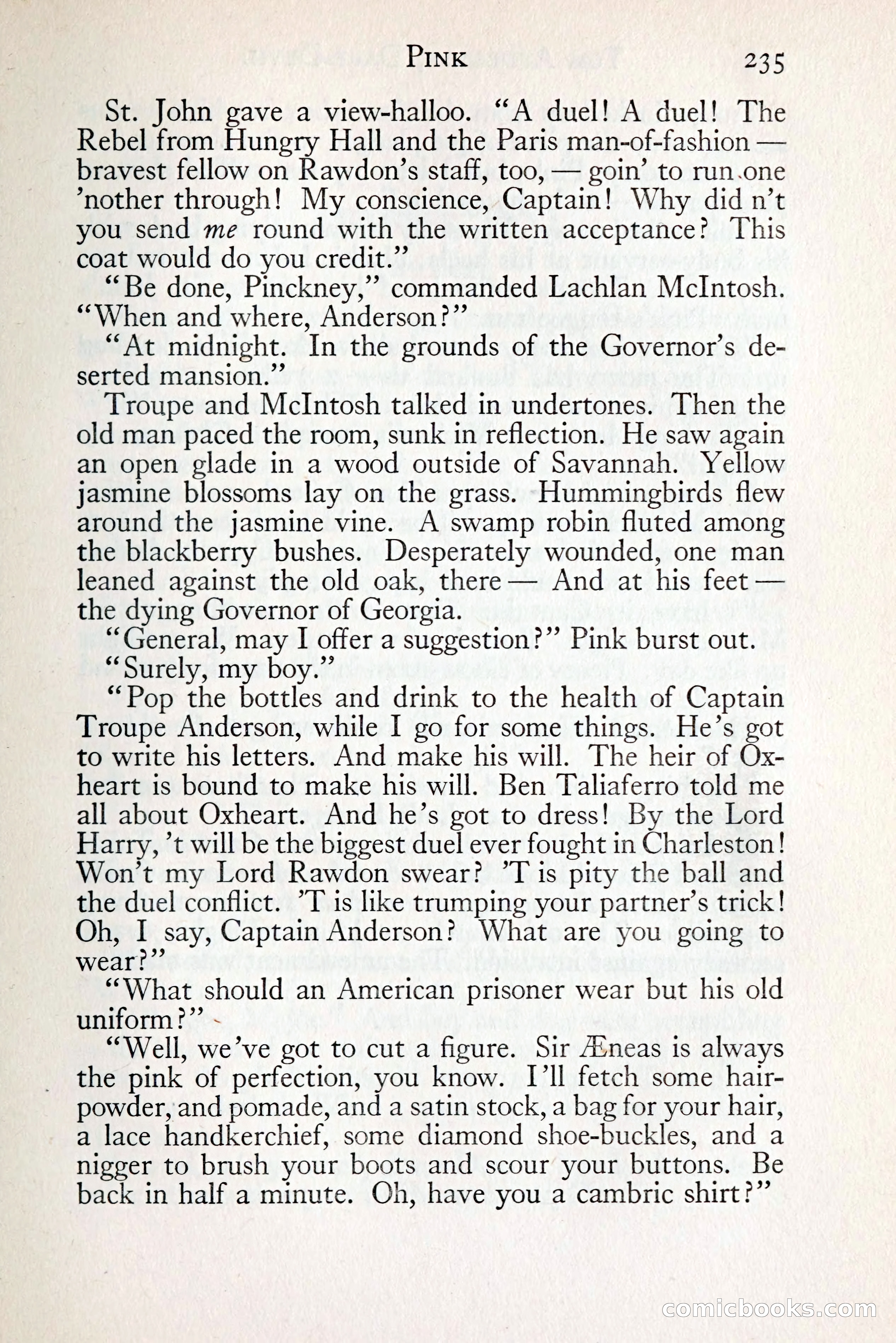 Tom Anderson, Dare-Devil: A Young Virginian in the Revolution — page 253: Penny Dreadfuls, 1916