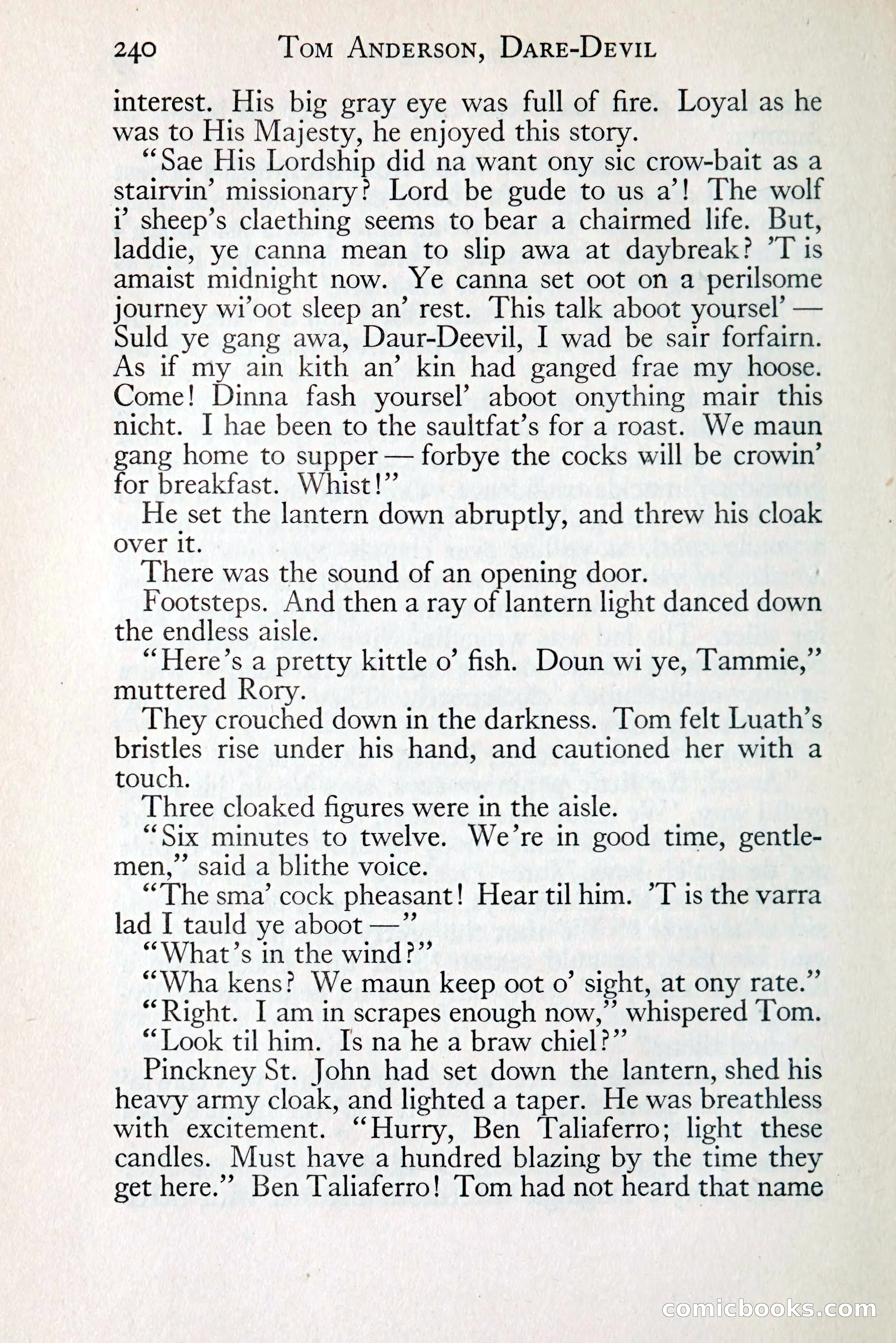 Tom Anderson, Dare-Devil: A Young Virginian in the Revolution — page 258: Penny Dreadfuls, 1916