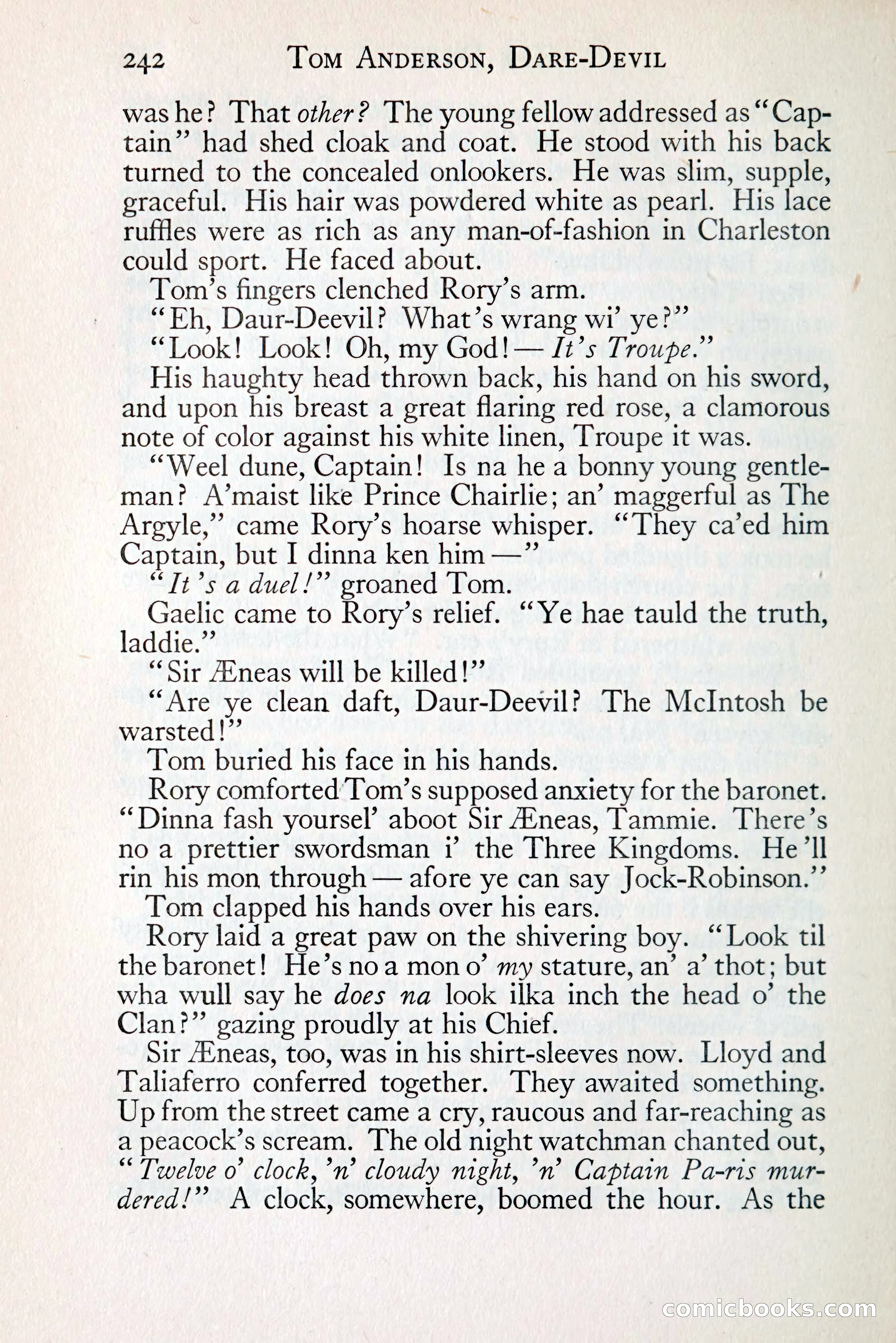 Tom Anderson, Dare-Devil: A Young Virginian in the Revolution — page 260: Penny Dreadfuls, 1916