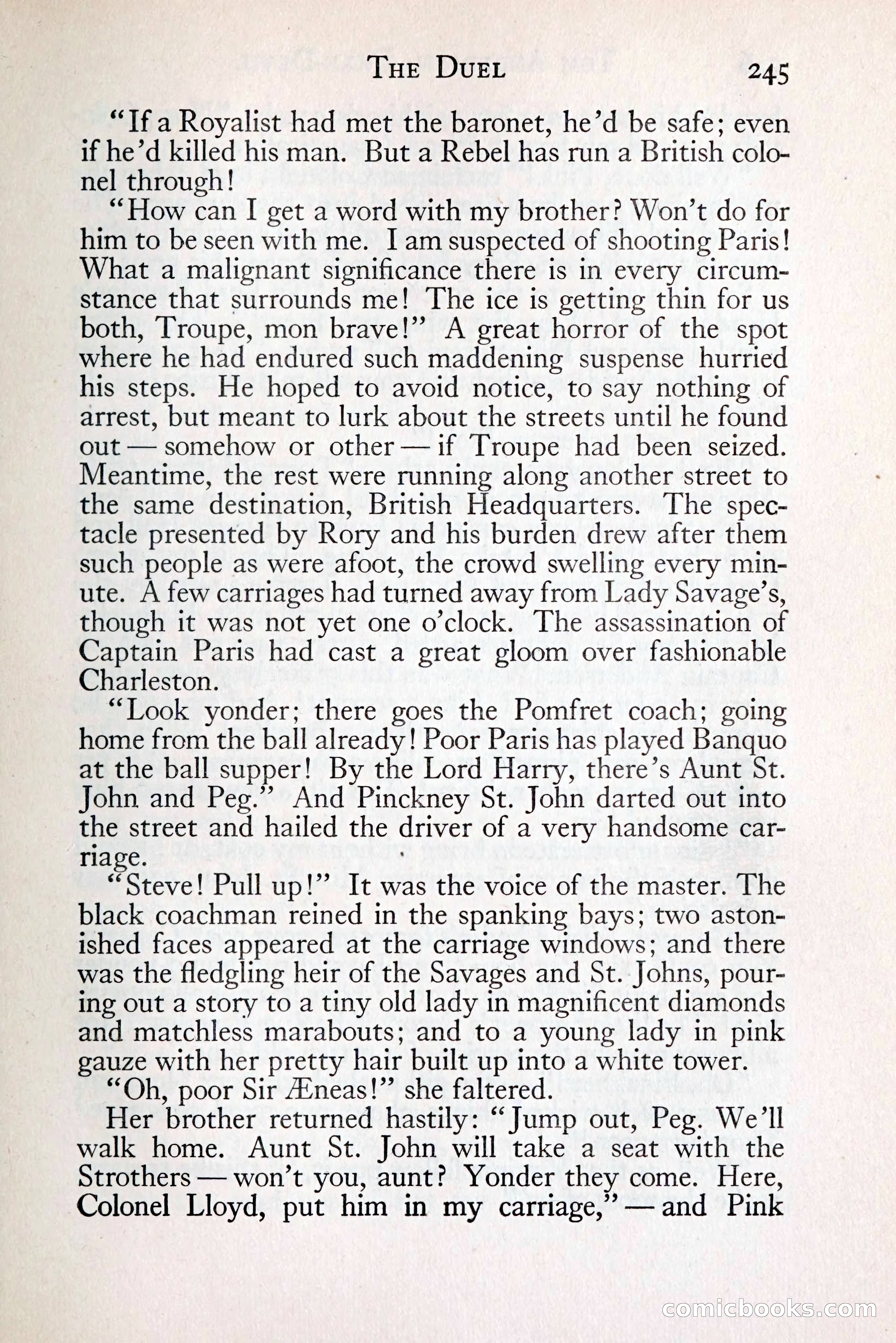 Tom Anderson, Dare-Devil: A Young Virginian in the Revolution — page 263: Penny Dreadfuls, 1916