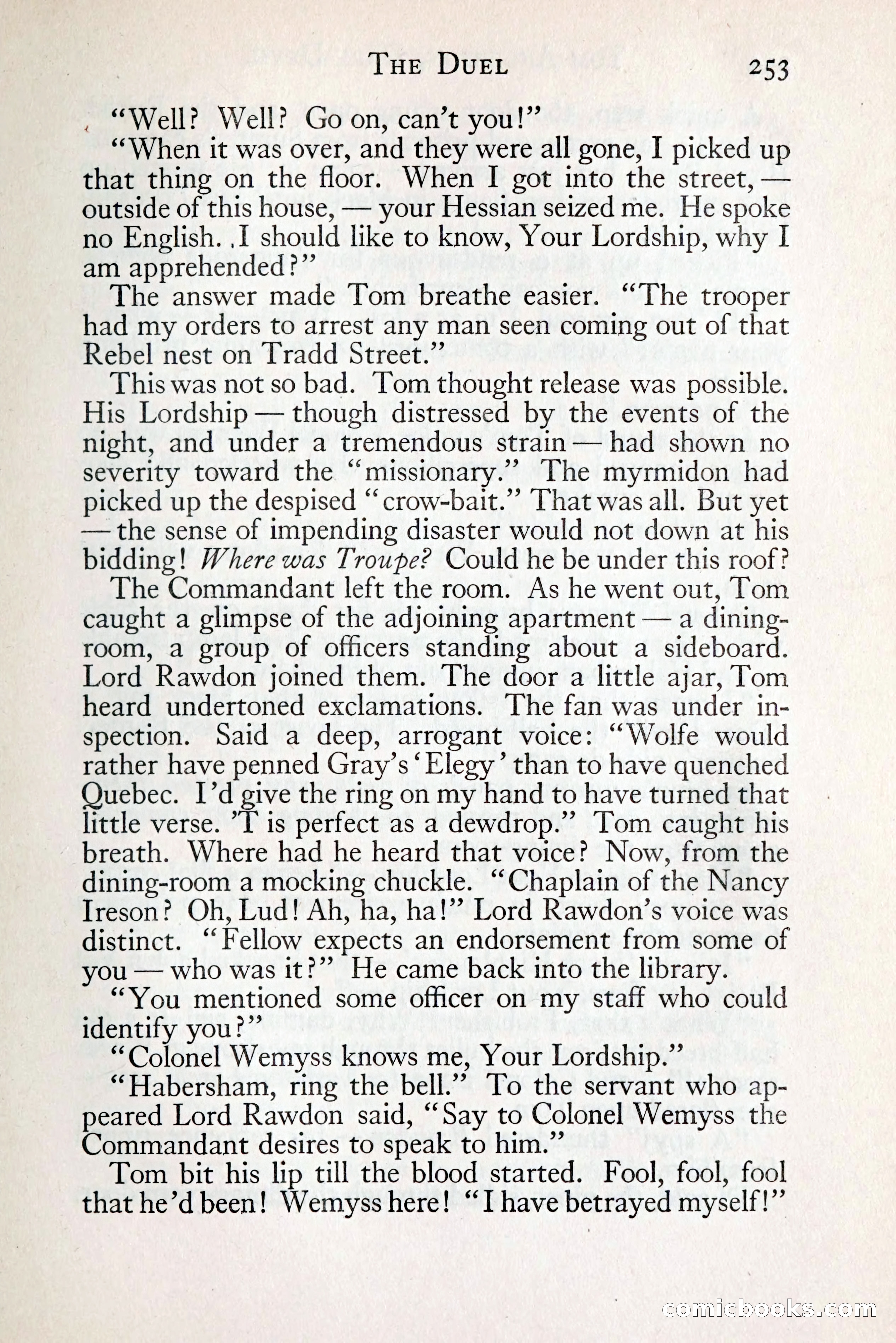 Tom Anderson, Dare-Devil: A Young Virginian in the Revolution — page 271: Penny Dreadfuls, 1916