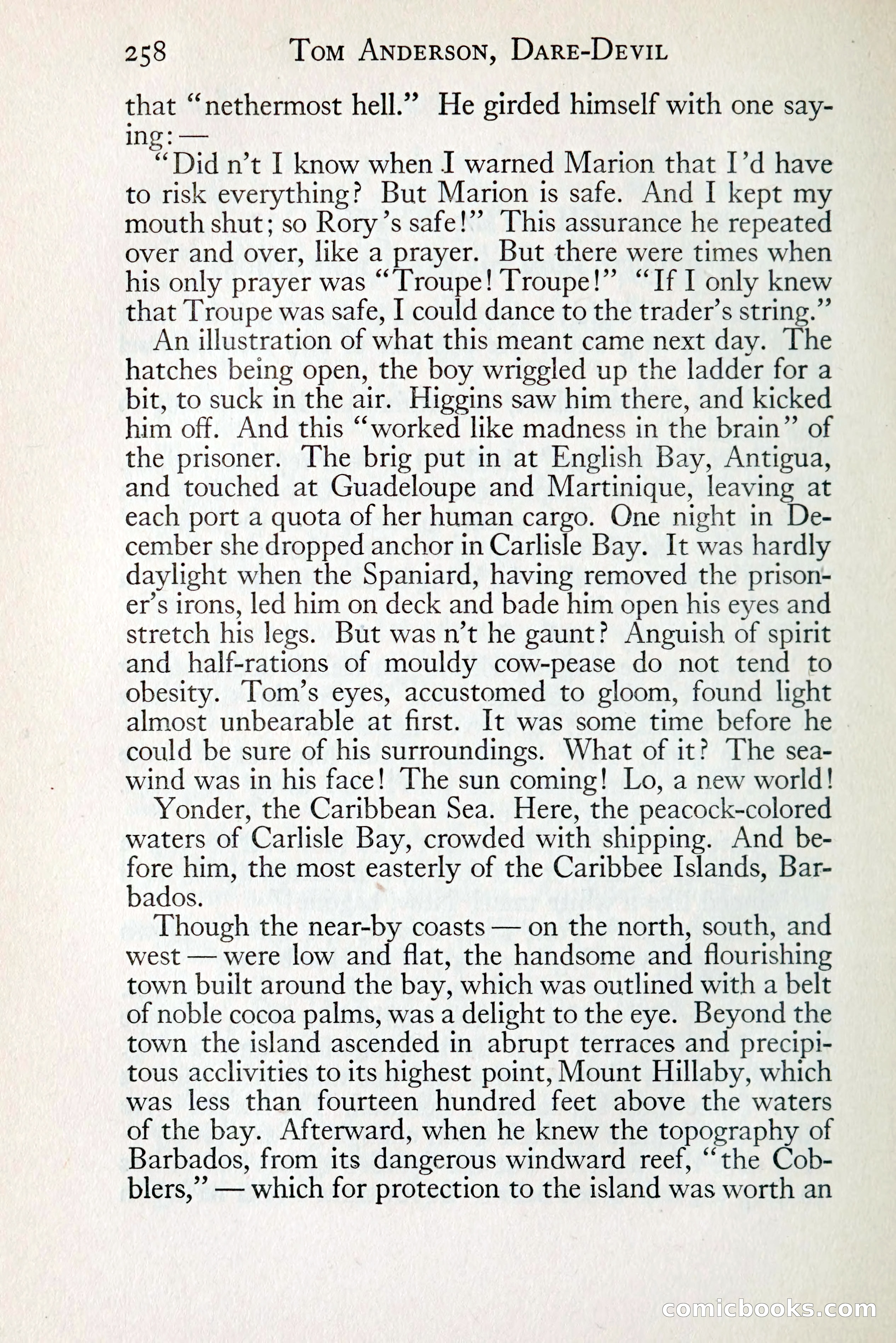 Tom Anderson, Dare-Devil: A Young Virginian in the Revolution — page 276: Penny Dreadfuls, 1916