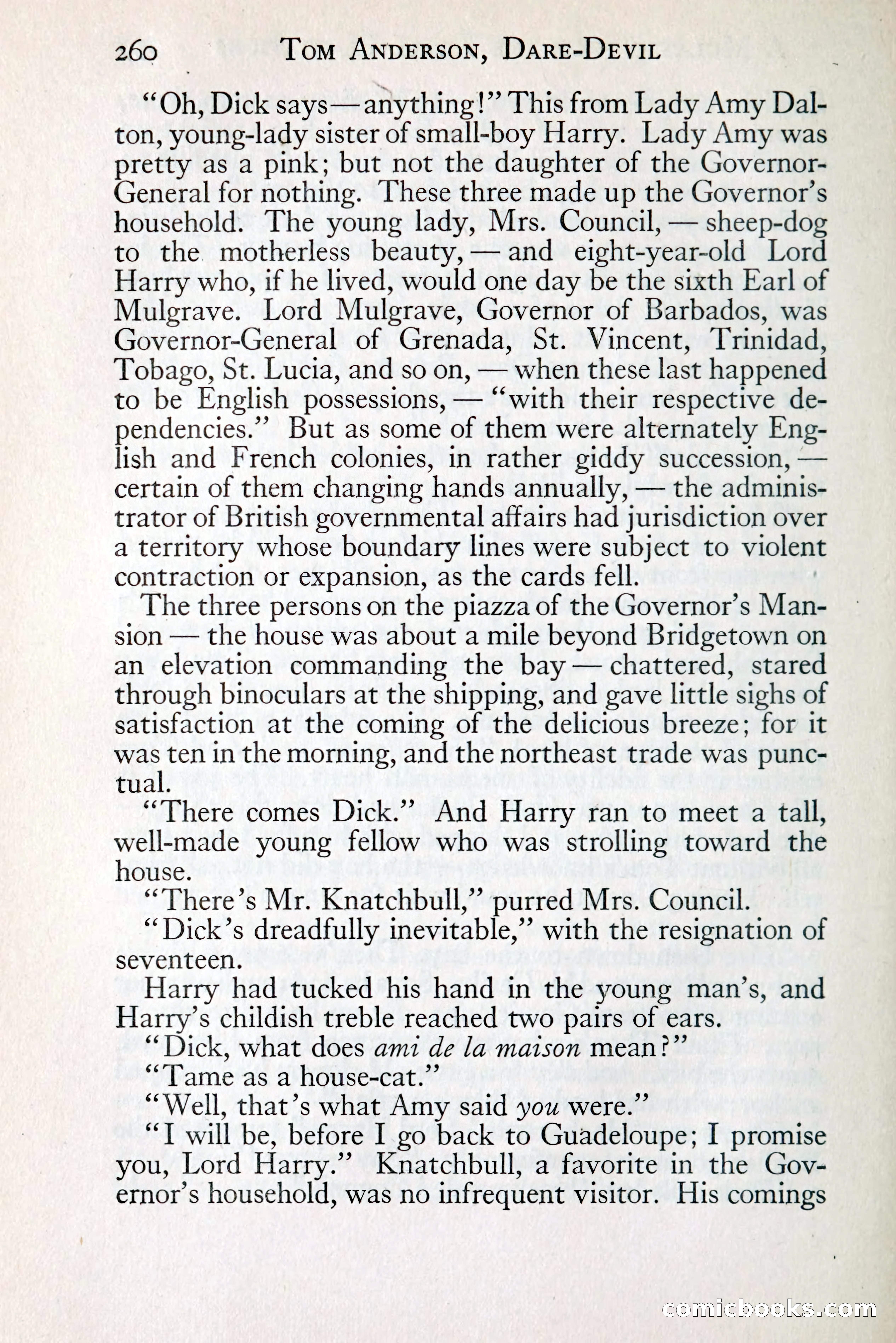 Tom Anderson, Dare-Devil: A Young Virginian in the Revolution — page 278: Penny Dreadfuls, 1916