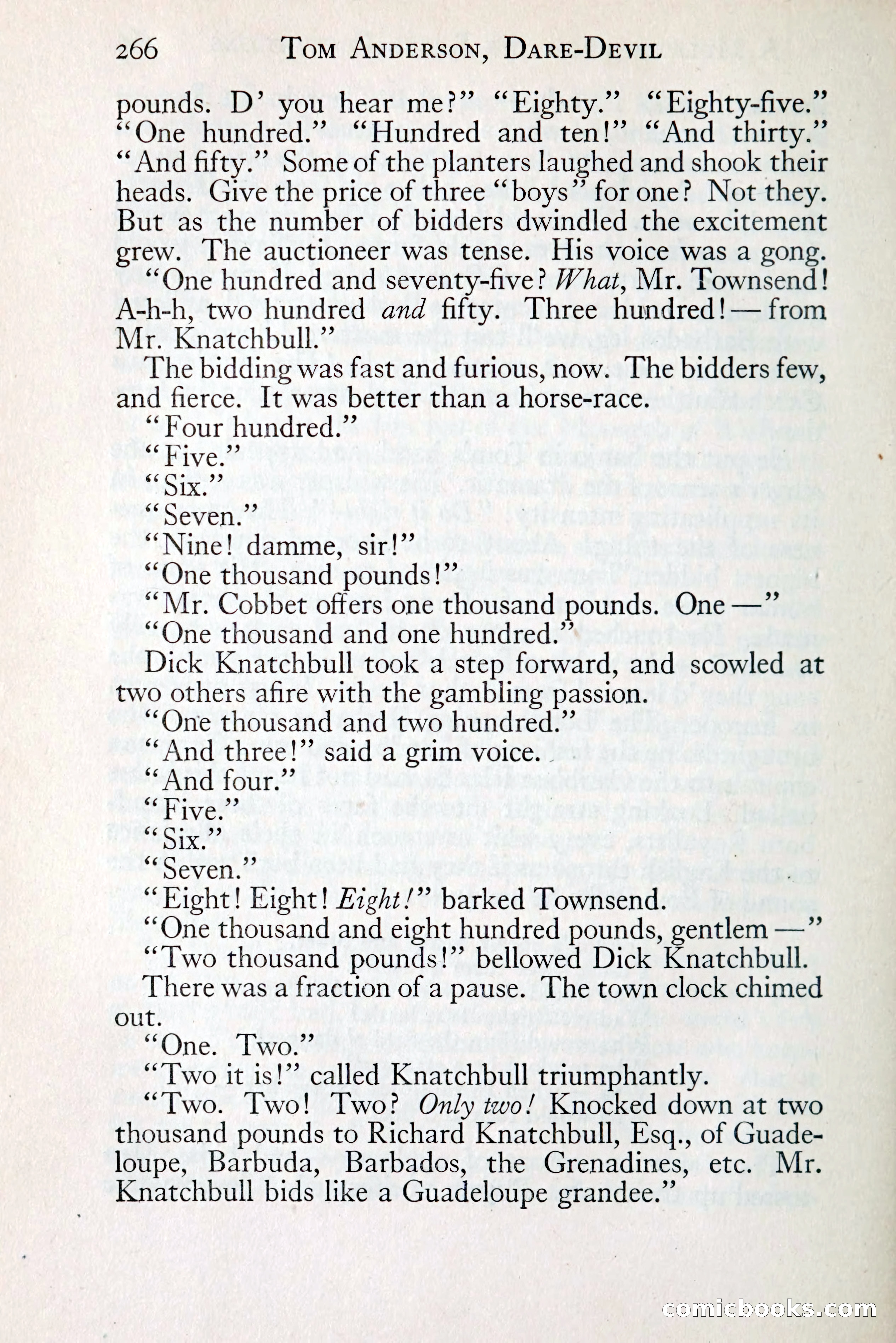 Tom Anderson, Dare-Devil: A Young Virginian in the Revolution — page 284: Penny Dreadfuls, 1916