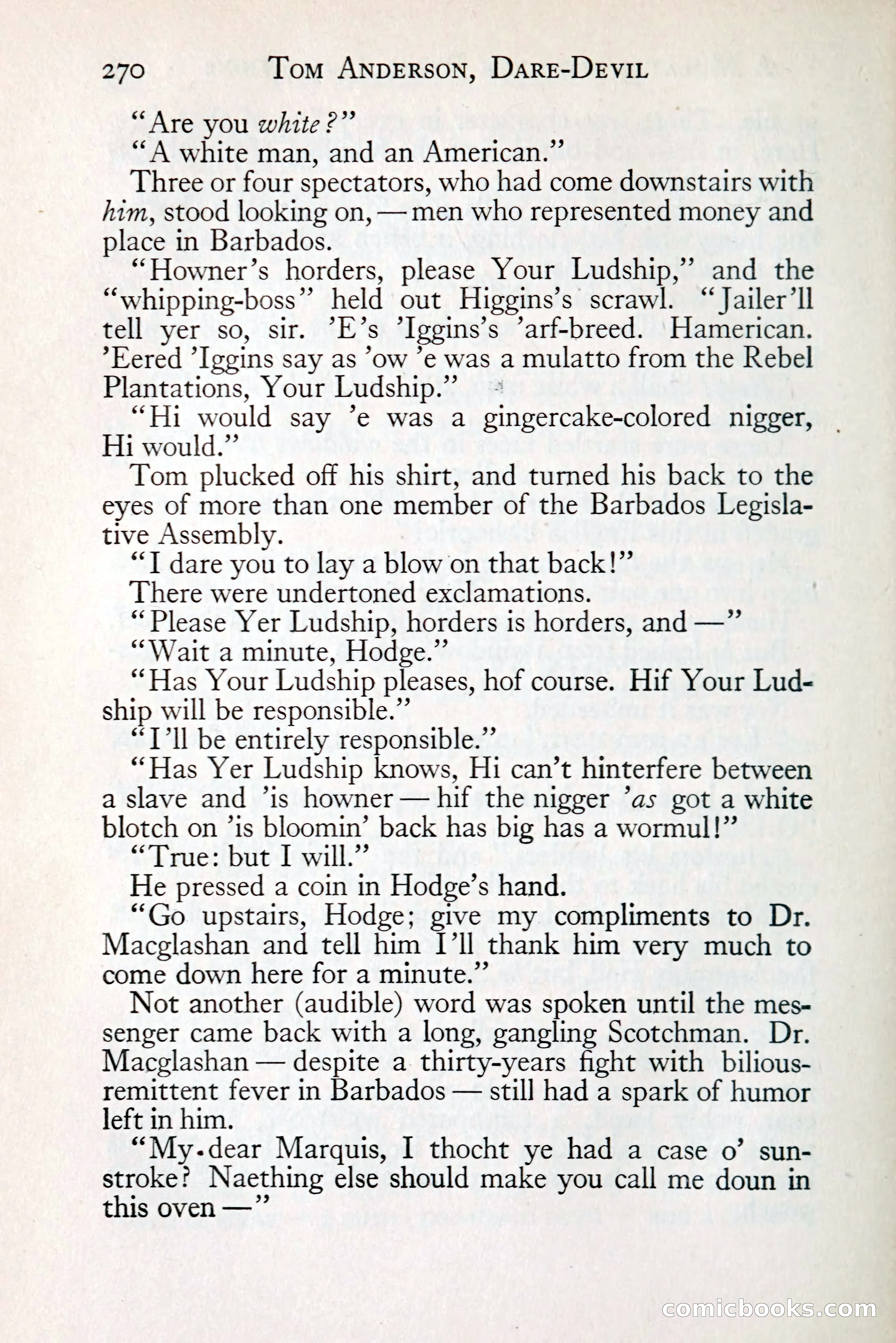 Tom Anderson, Dare-Devil: A Young Virginian in the Revolution — page 288: Penny Dreadfuls, 1916