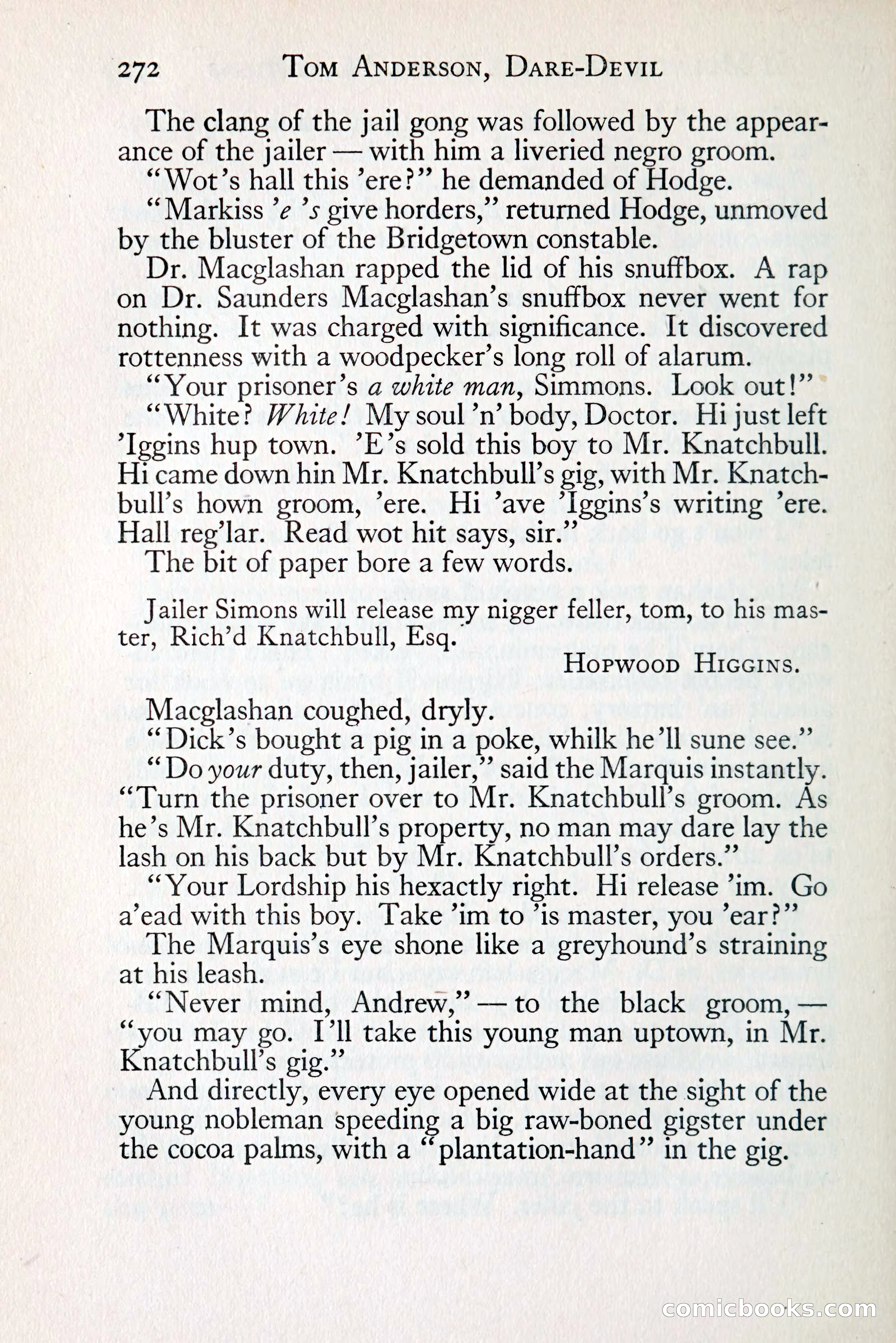 Tom Anderson, Dare-Devil: A Young Virginian in the Revolution — page 290: Penny Dreadfuls, 1916