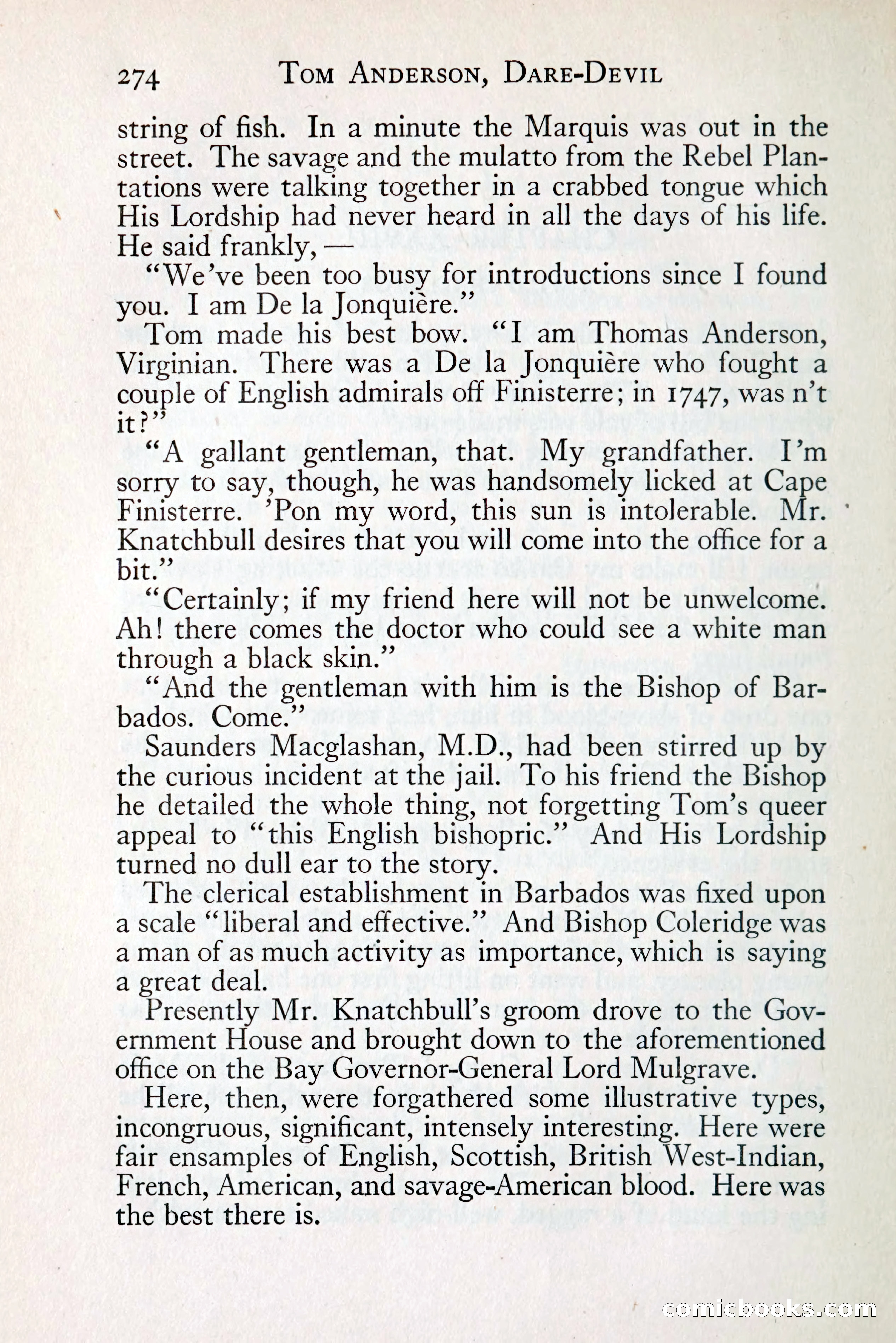 Tom Anderson, Dare-Devil: A Young Virginian in the Revolution — page 292: Penny Dreadfuls, 1916