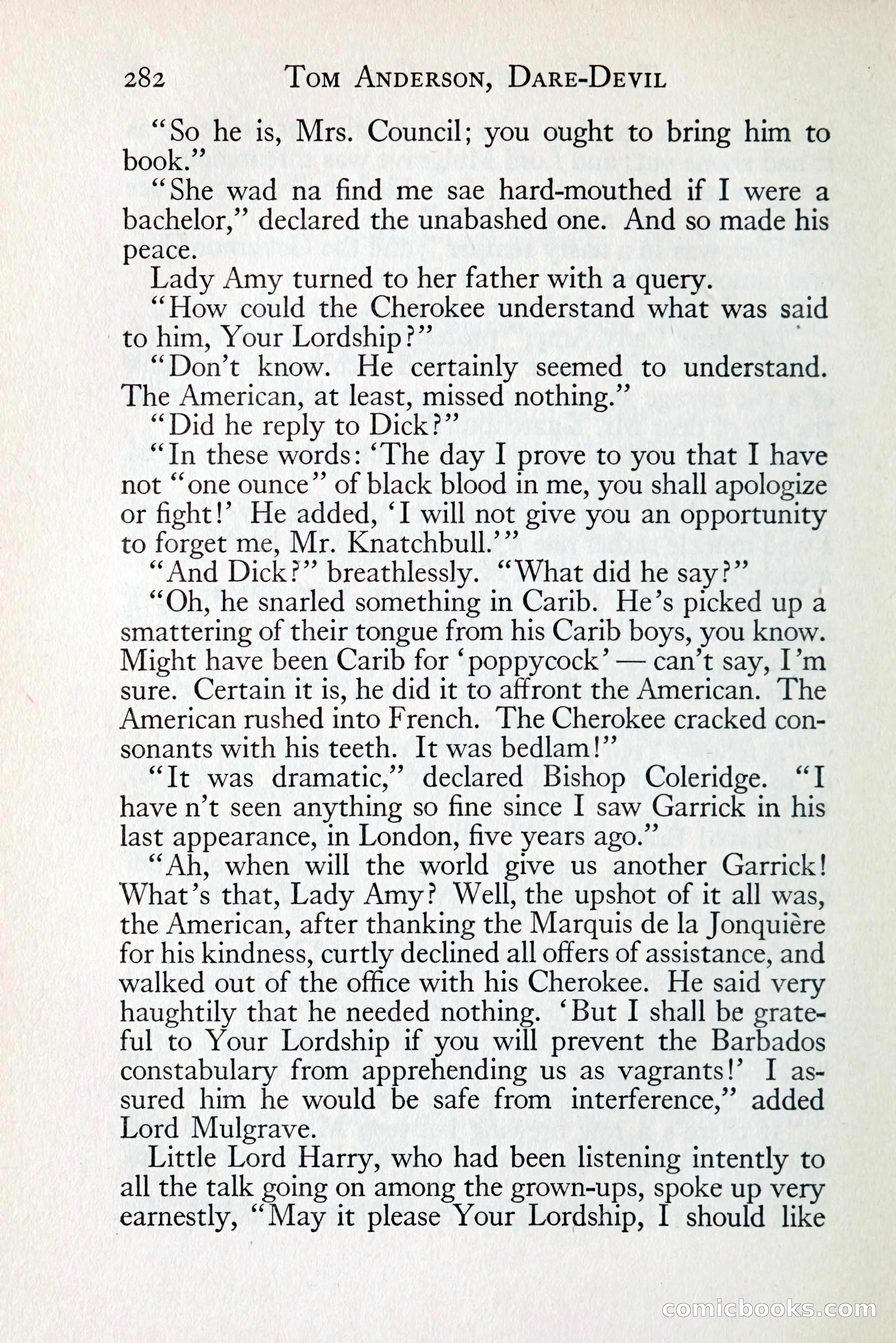 Tom Anderson, Dare-Devil: A Young Virginian in the Revolution — page 300: Penny Dreadfuls, 1916