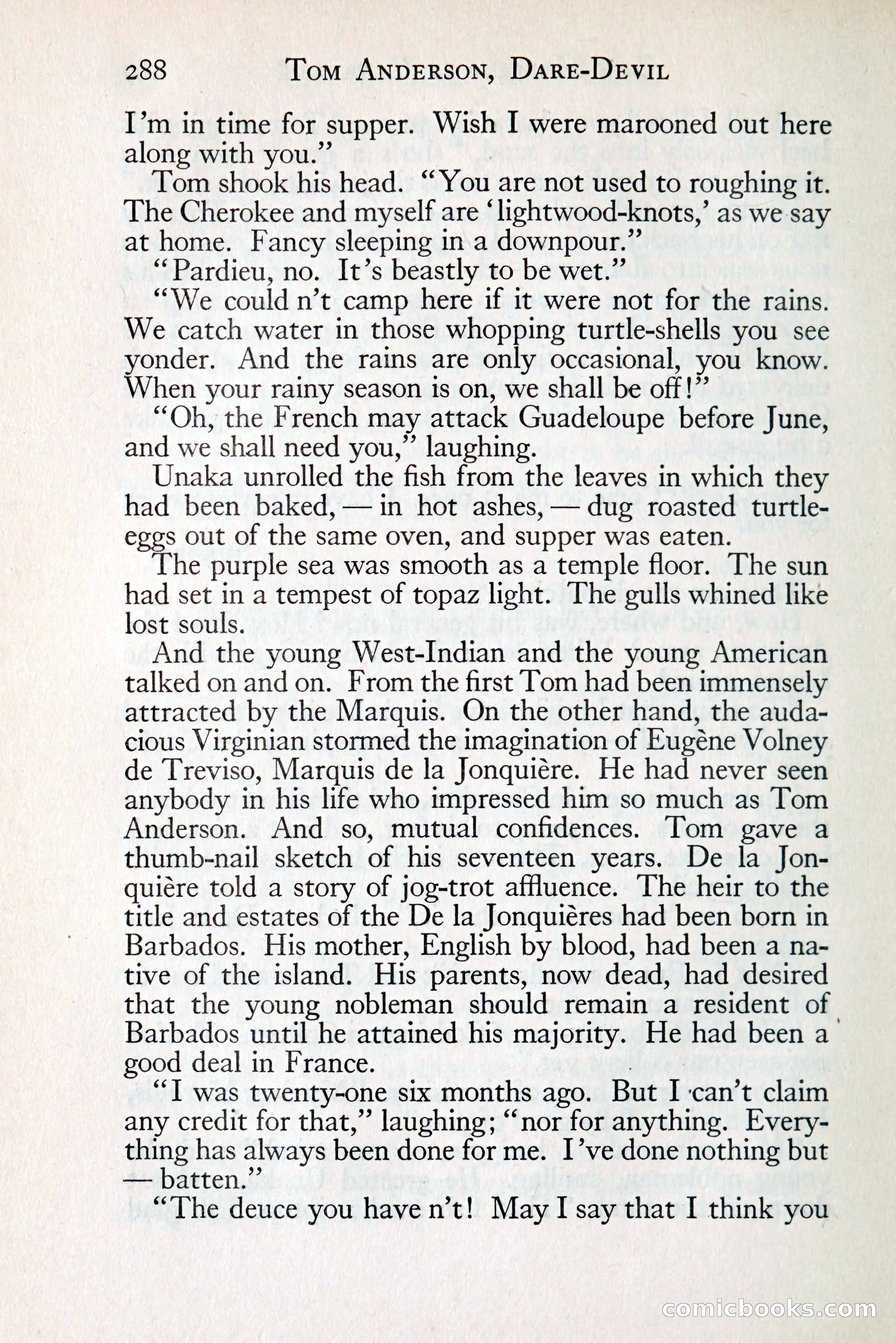 Tom Anderson, Dare-Devil: A Young Virginian in the Revolution — page 306: Penny Dreadfuls, 1916