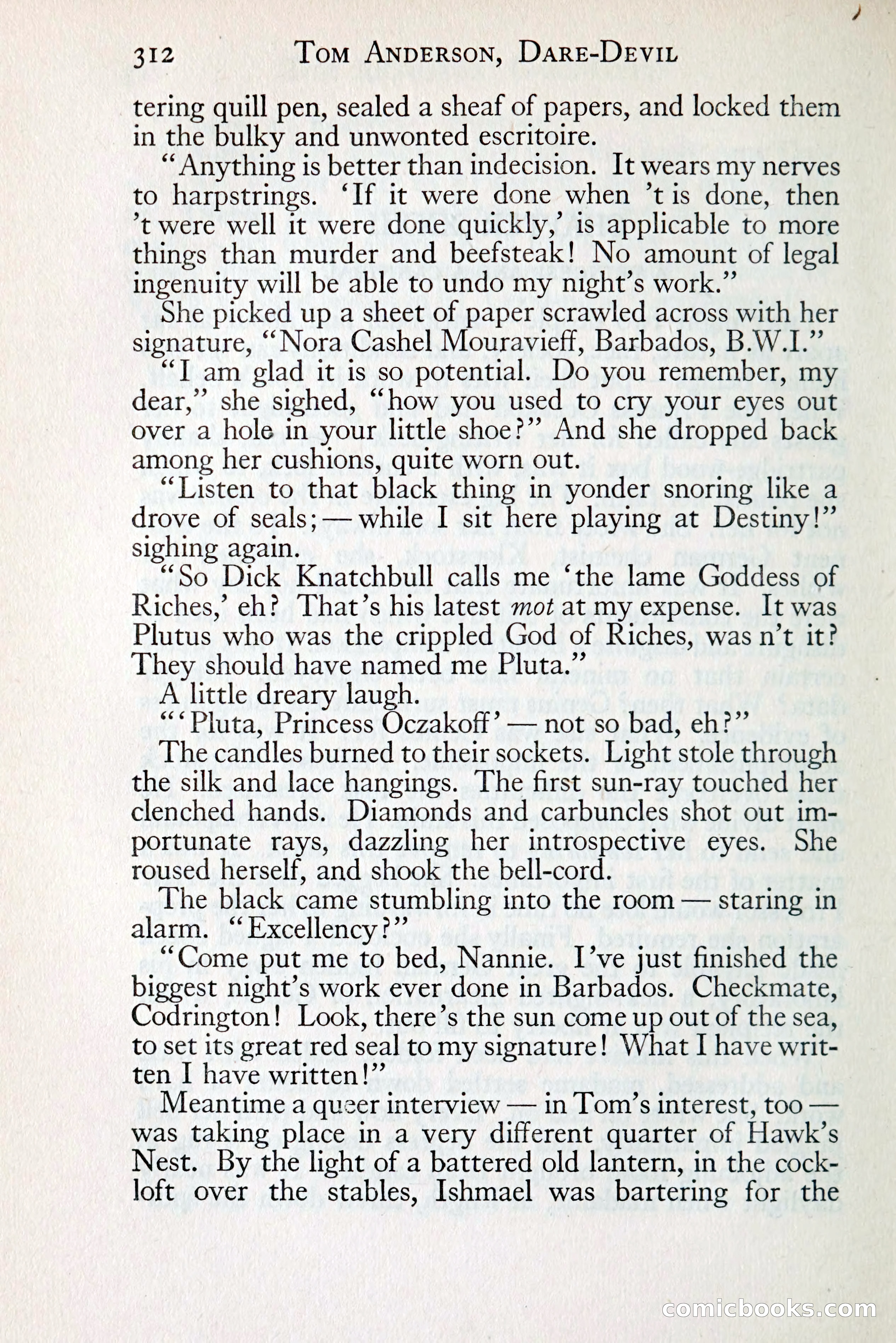 Tom Anderson, Dare-Devil: A Young Virginian in the Revolution — page 330: Penny Dreadfuls, 1916