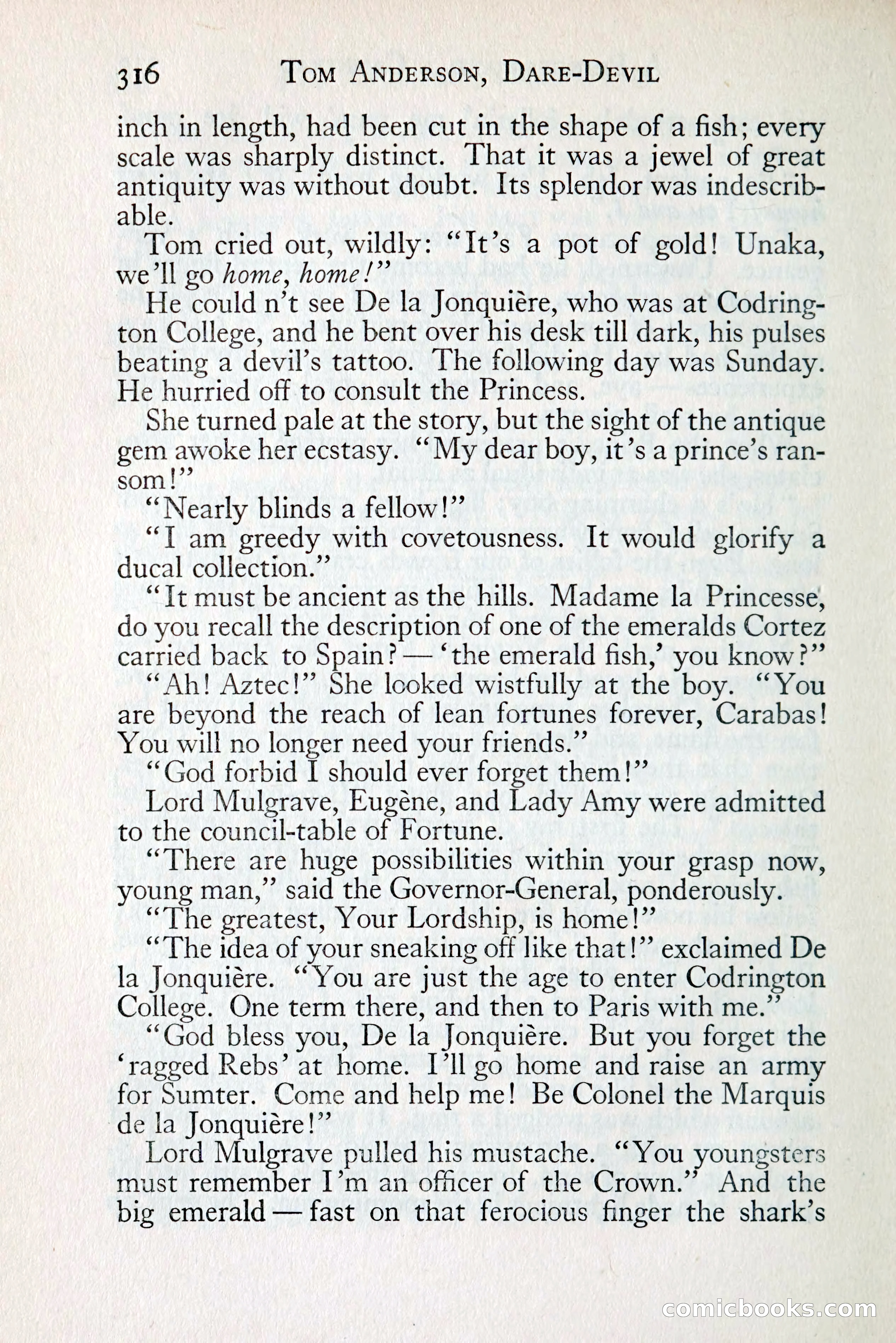 Tom Anderson, Dare-Devil: A Young Virginian in the Revolution — page 334: Penny Dreadfuls, 1916