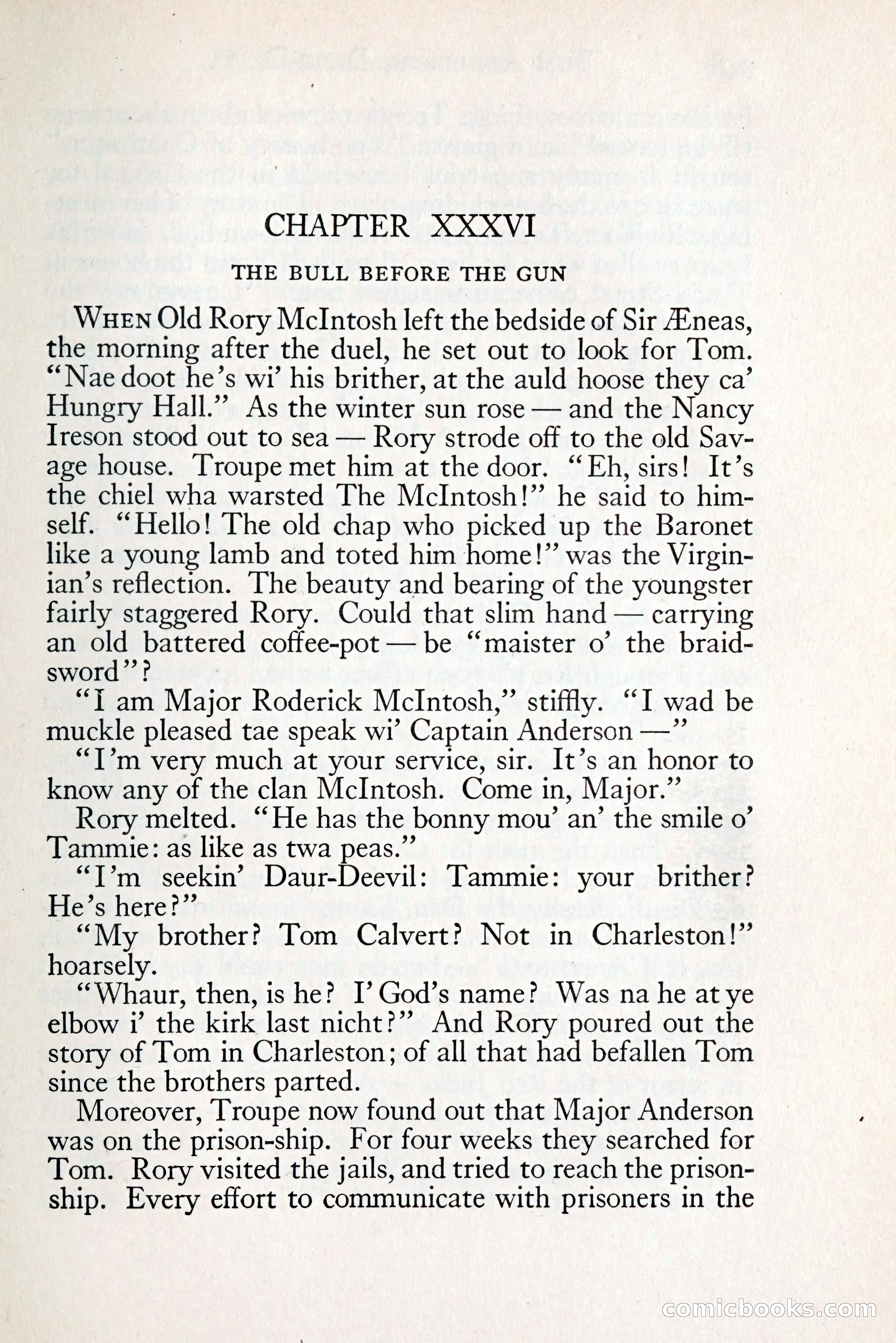 Tom Anderson, Dare-Devil: A Young Virginian in the Revolution — page 367: Penny Dreadfuls, 1916