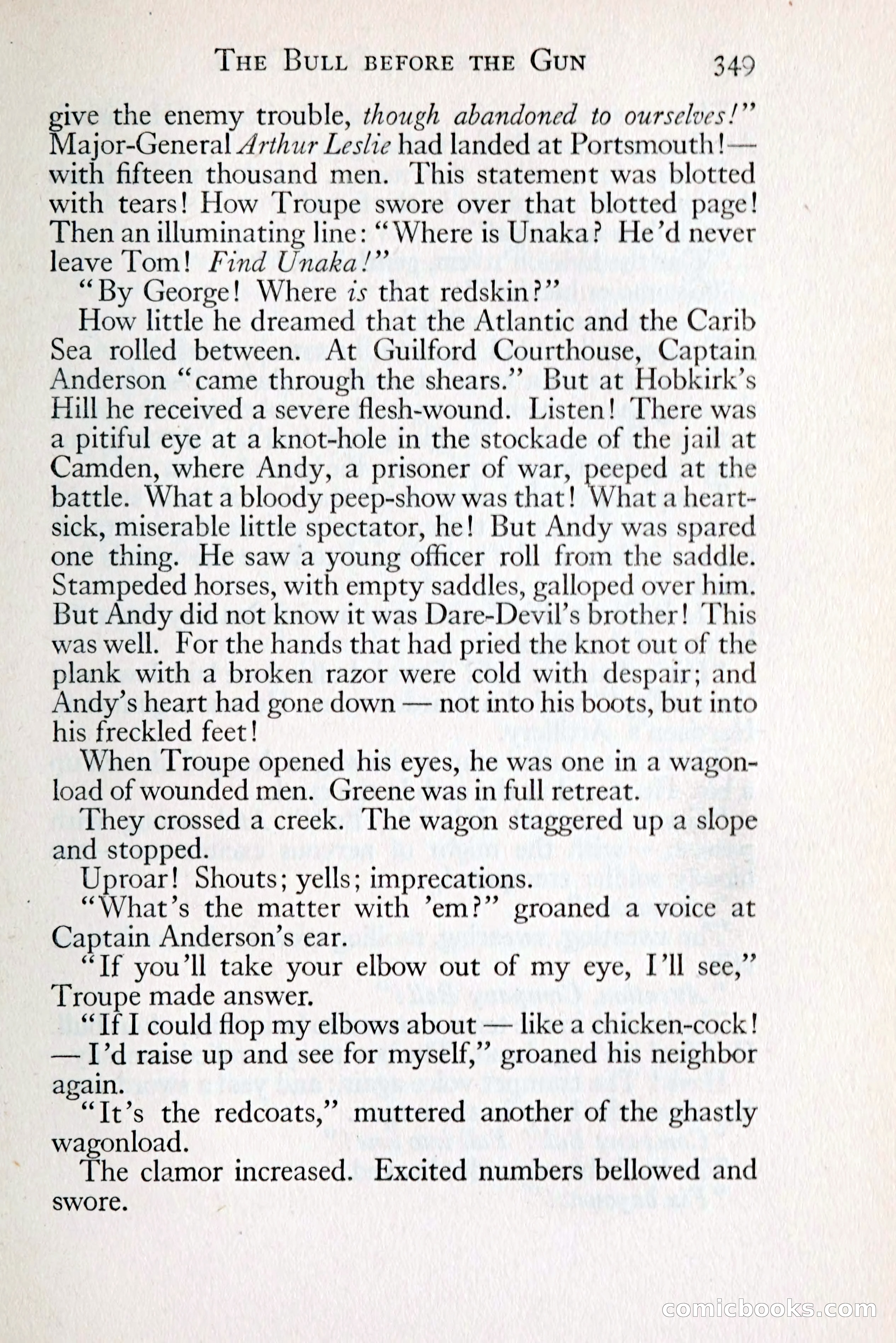 Tom Anderson, Dare-Devil: A Young Virginian in the Revolution — page 369: Penny Dreadfuls, 1916