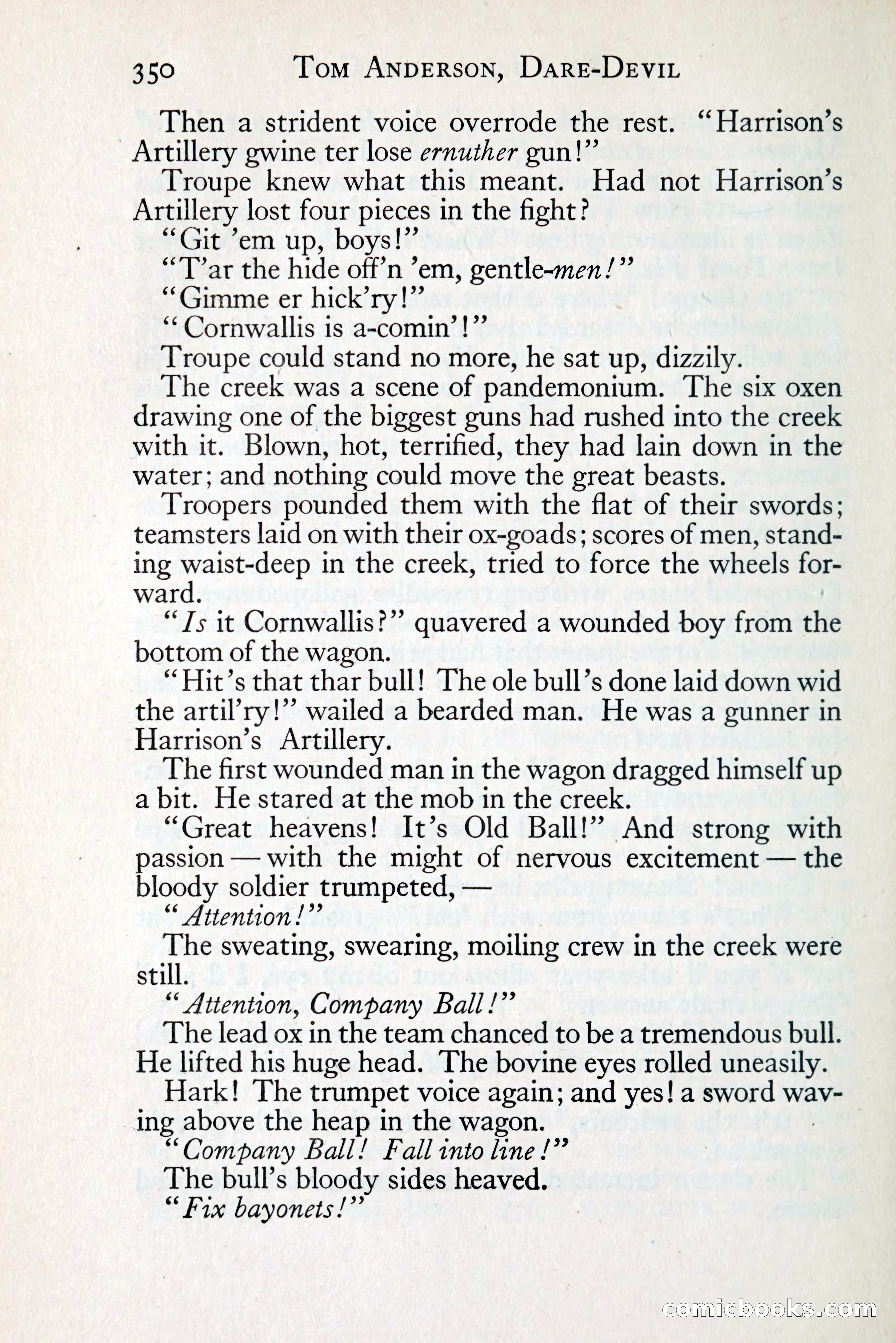 Tom Anderson, Dare-Devil: A Young Virginian in the Revolution — page 370: Penny Dreadfuls, 1916