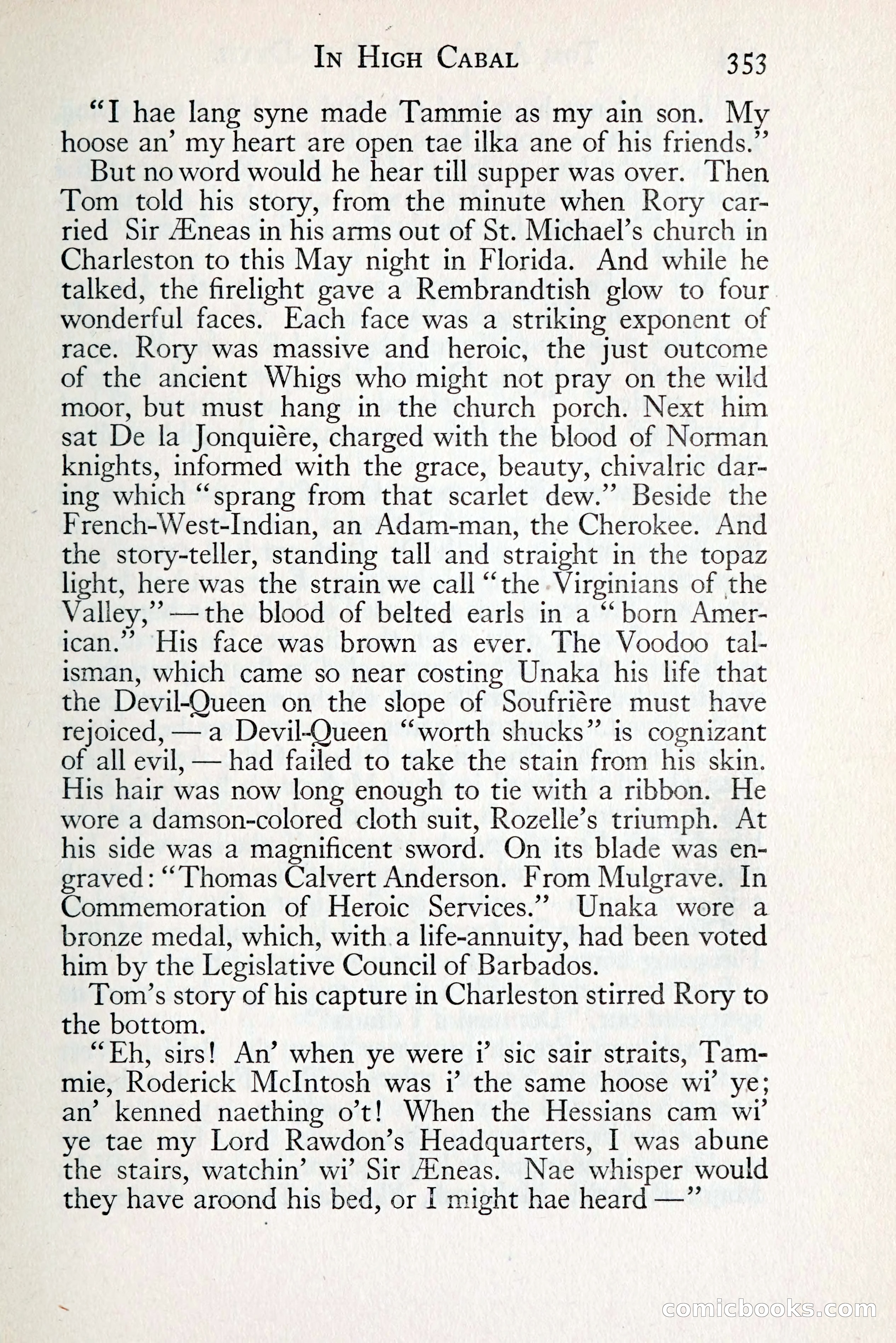 Tom Anderson, Dare-Devil: A Young Virginian in the Revolution — page 373: Penny Dreadfuls, 1916