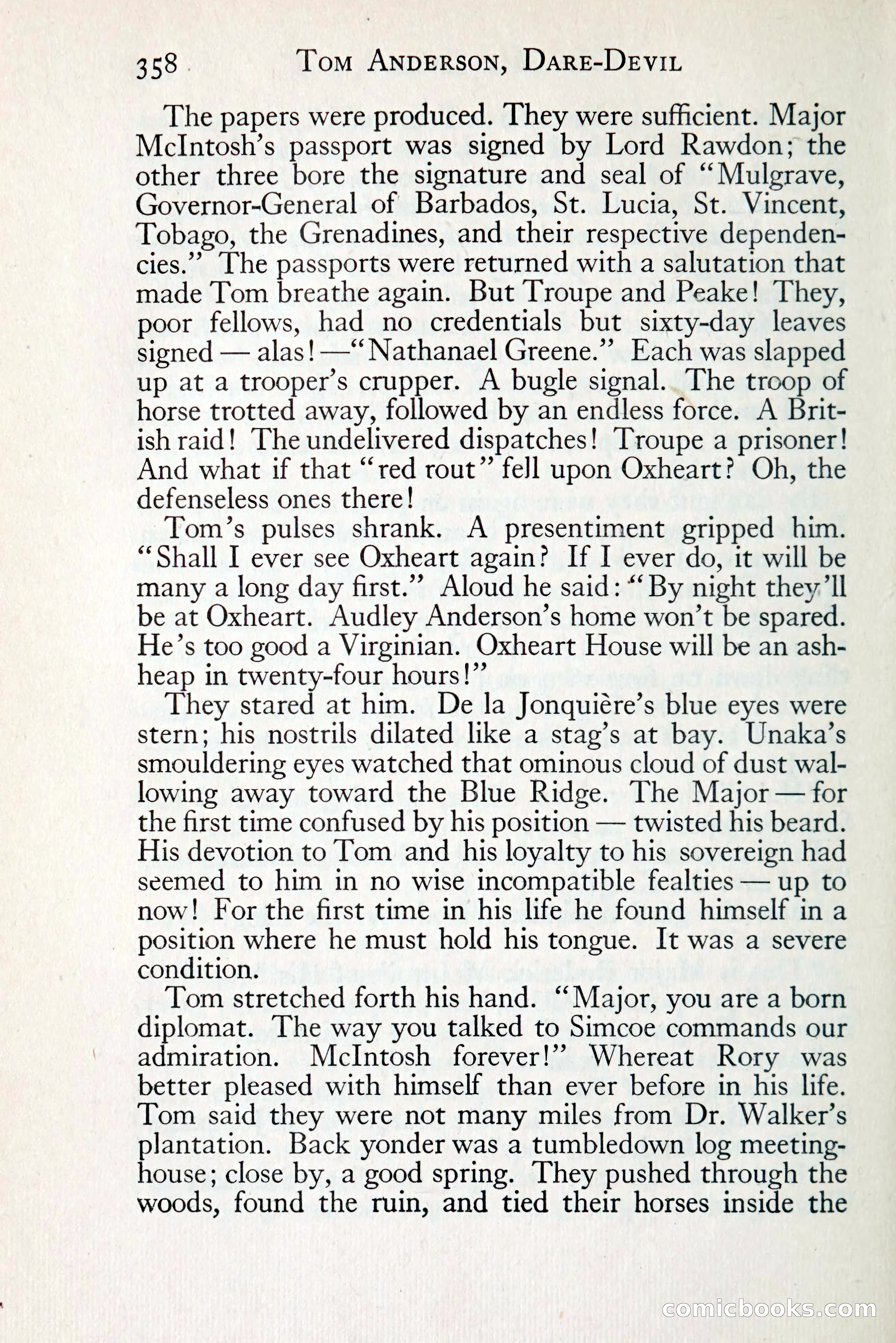 Tom Anderson, Dare-Devil: A Young Virginian in the Revolution — page 378 of 400