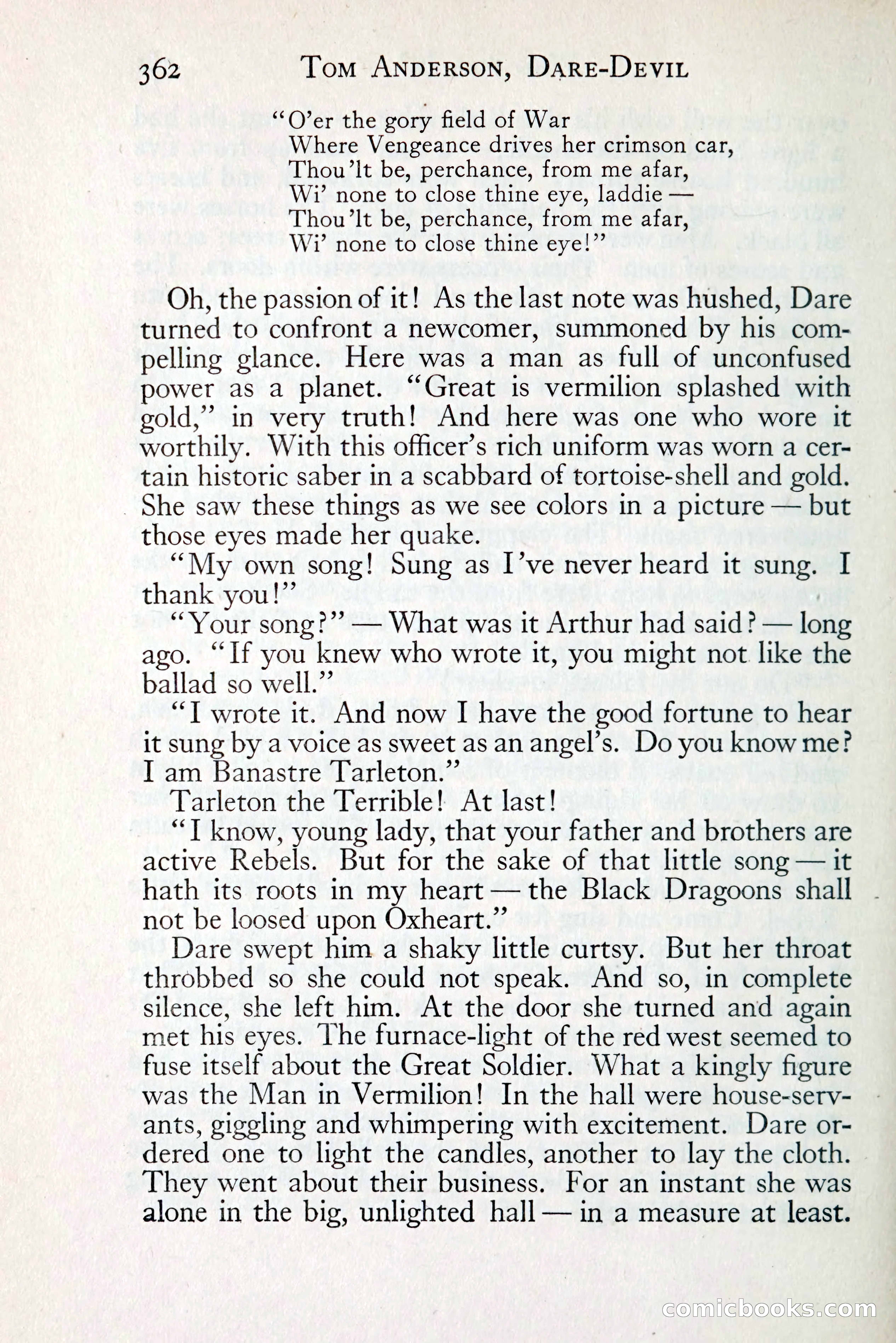 Tom Anderson, Dare-Devil: A Young Virginian in the Revolution — page 382: Penny Dreadfuls, 1916