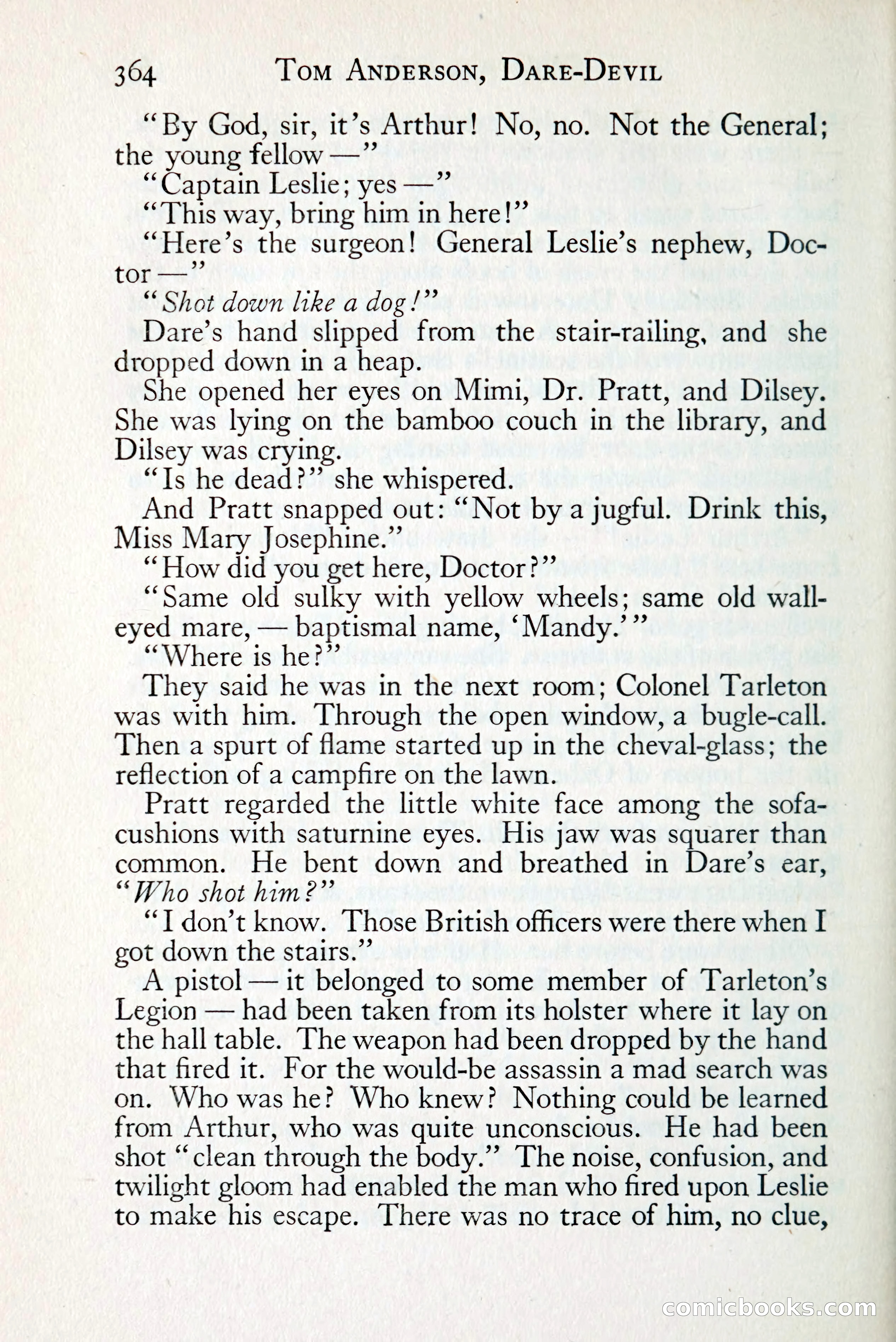 Tom Anderson, Dare-Devil: A Young Virginian in the Revolution — page 384: Penny Dreadfuls, 1916
