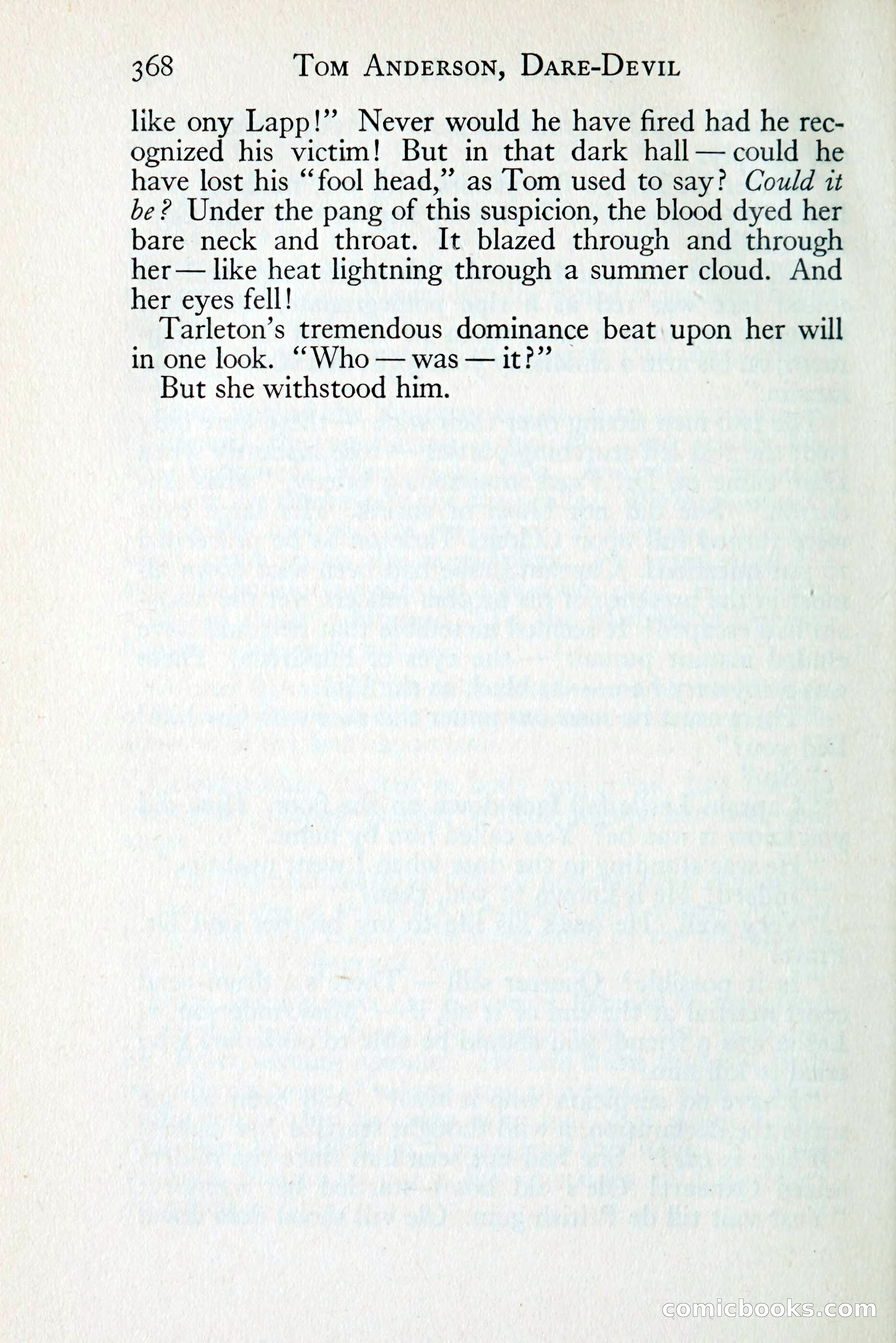 Tom Anderson, Dare-Devil: A Young Virginian in the Revolution — page 388: Penny Dreadfuls, 1916