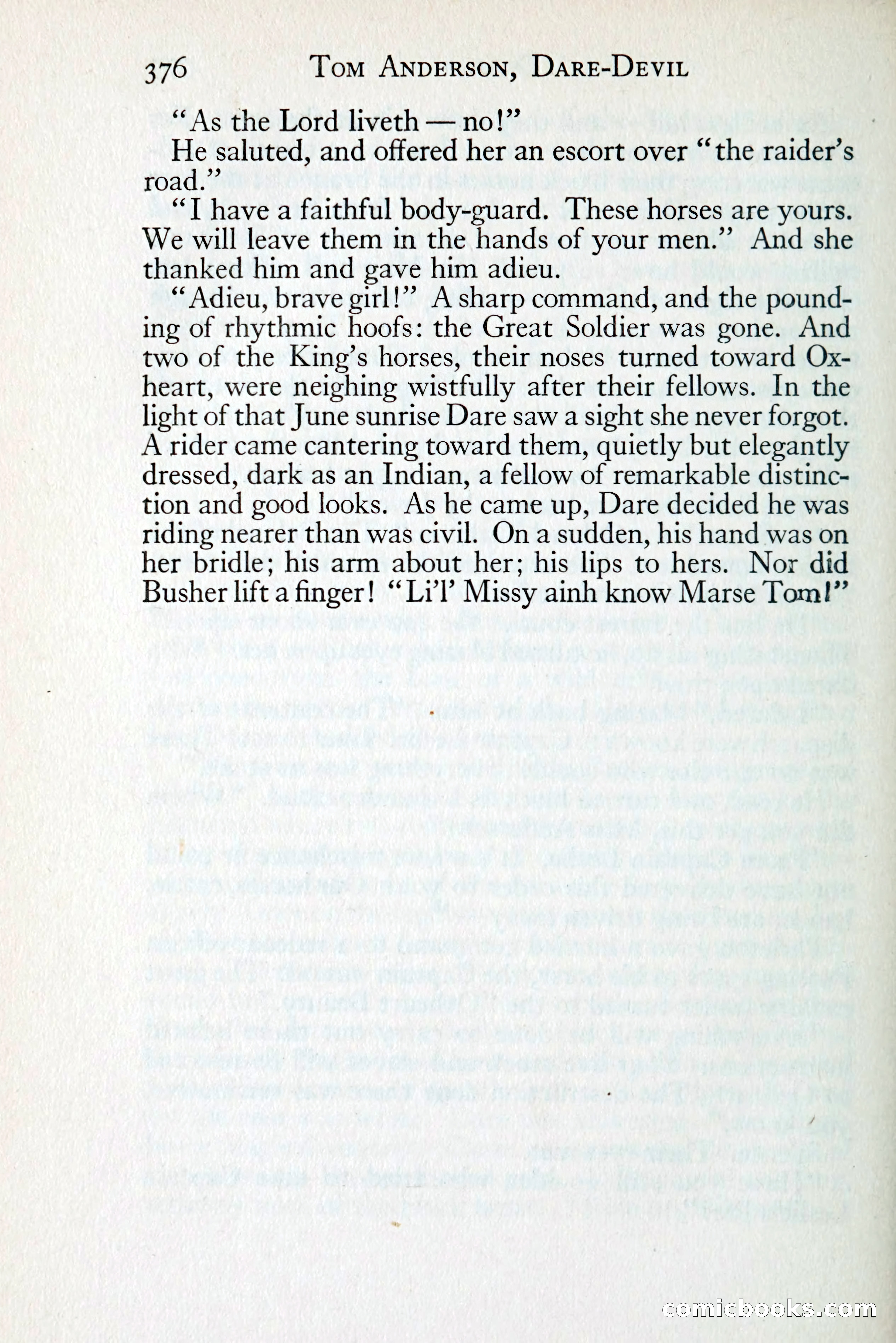 Tom Anderson, Dare-Devil: A Young Virginian in the Revolution — page 398: Penny Dreadfuls, 1916