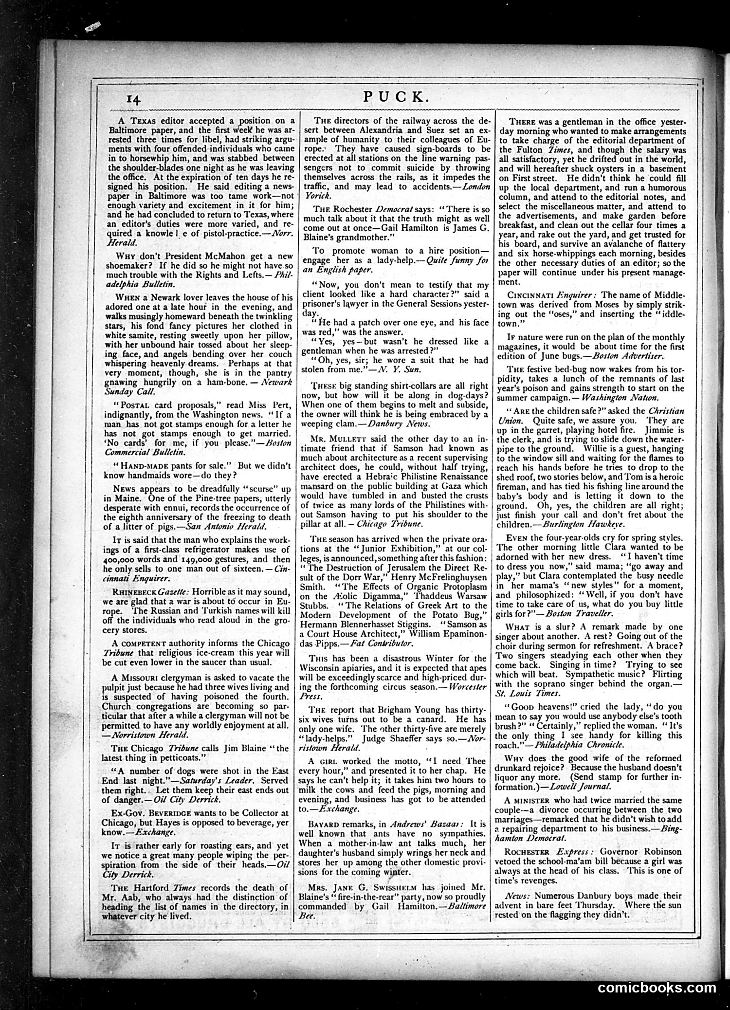 Puck — May 1877 — page 14