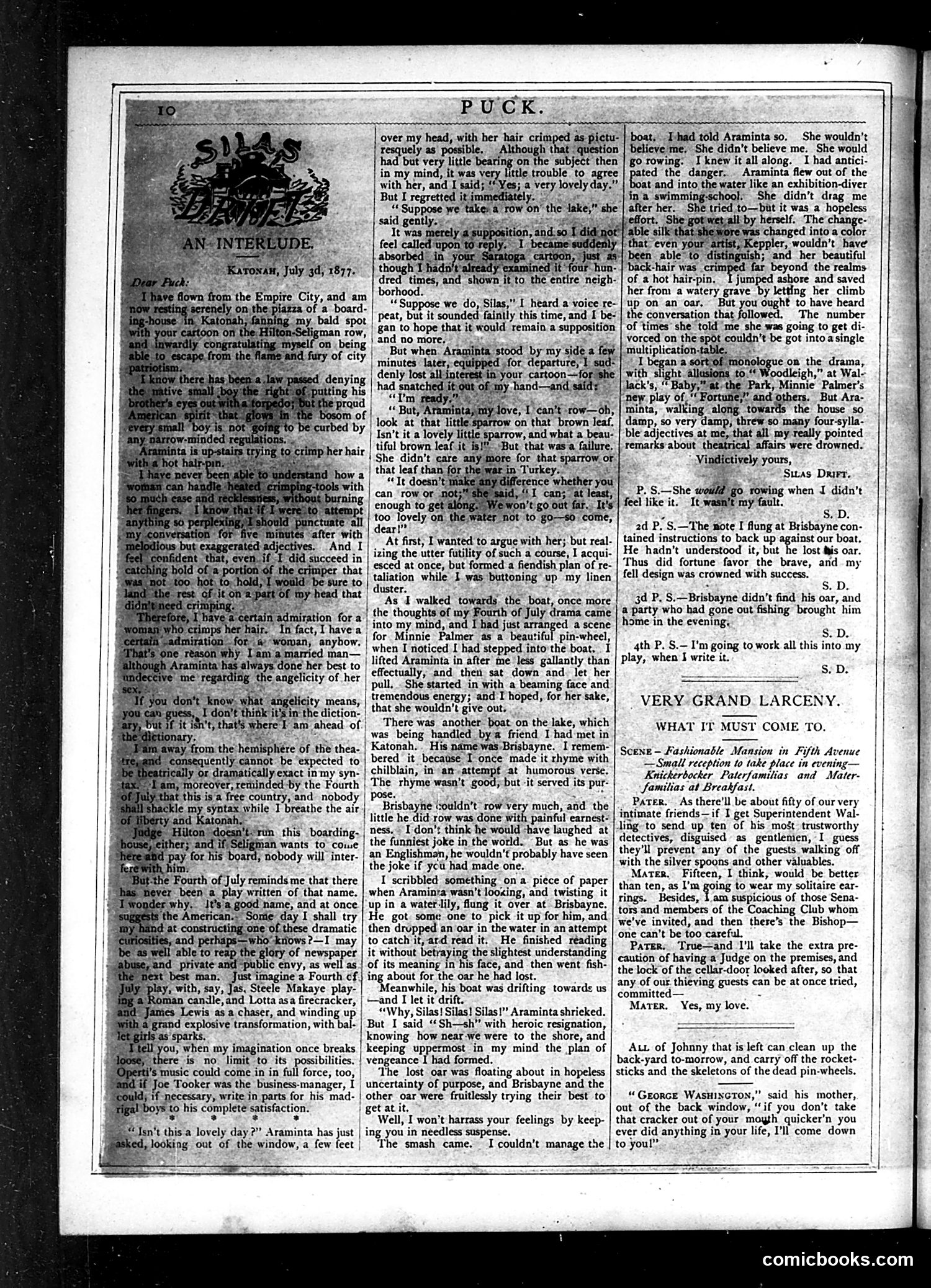Puck — July 4, 1877 — page 10