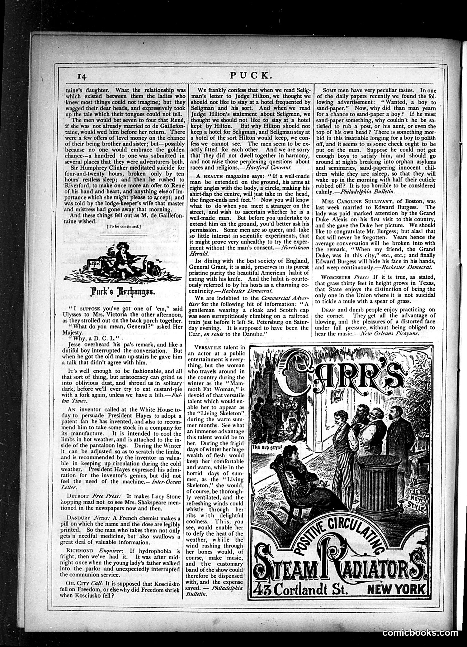 Puck — July 4, 1877 — page 14
