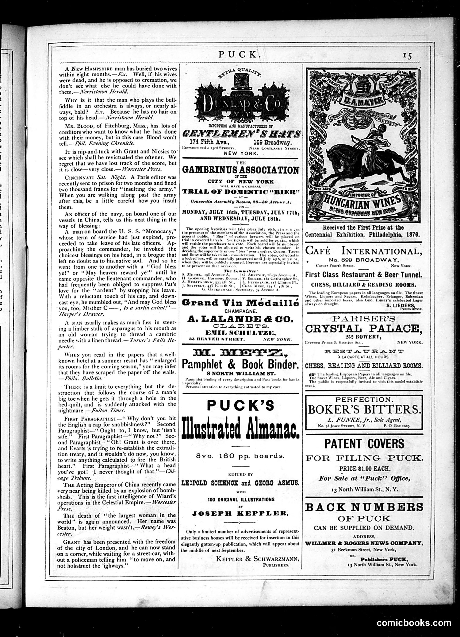 Puck — July 4, 1877 — page 15