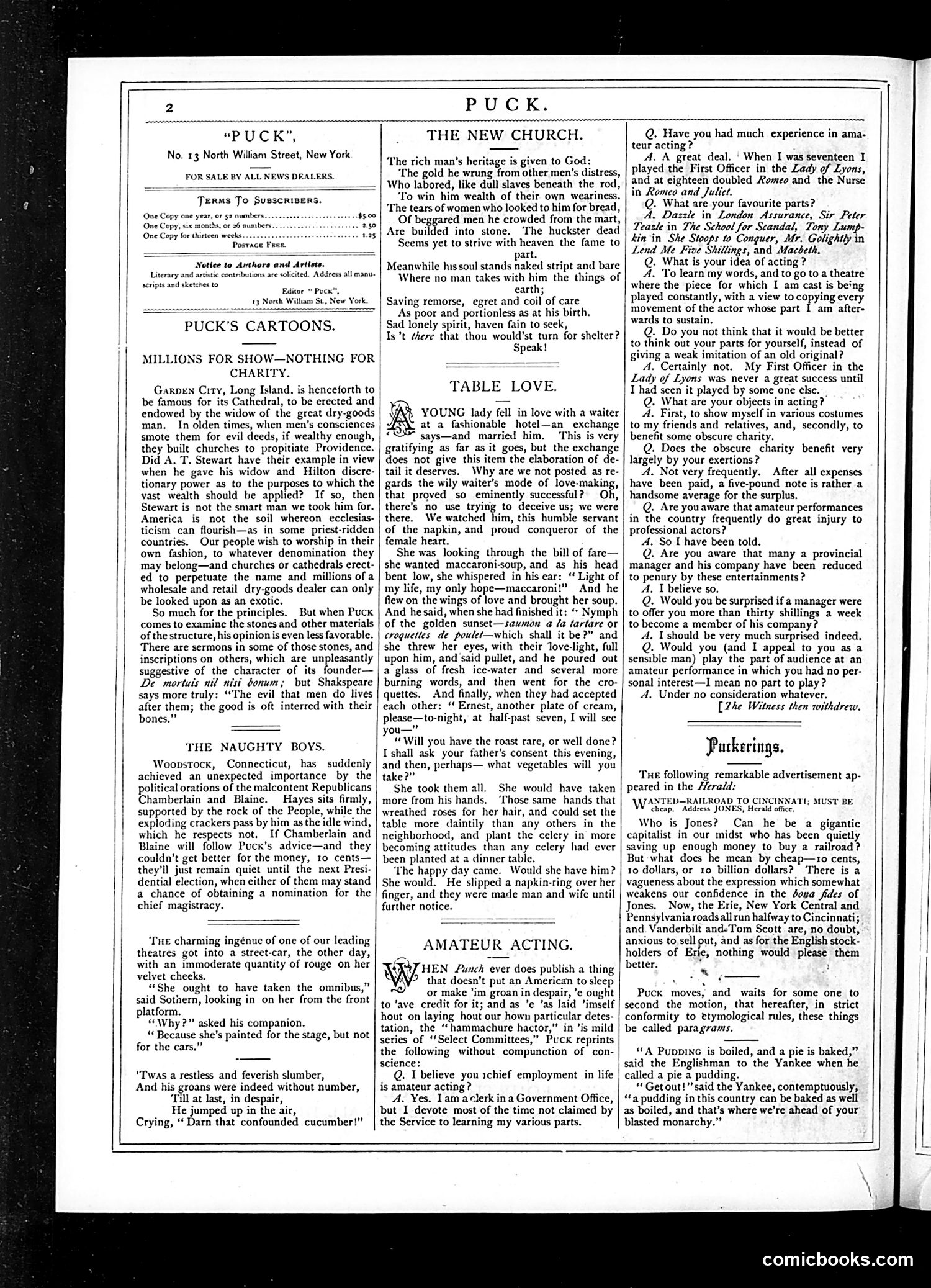 Puck — July 11, 1877 — page 6