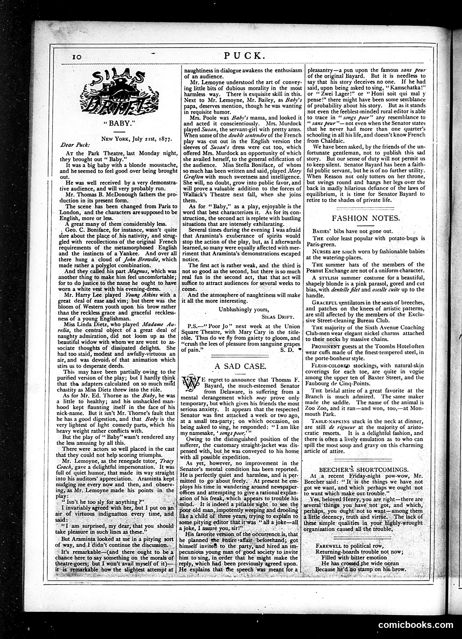 Puck — July 25, 1877 — page 10