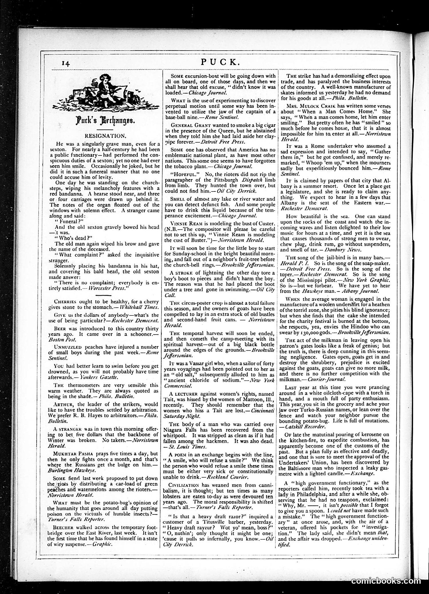 Puck — August 8, 1877 — page 14