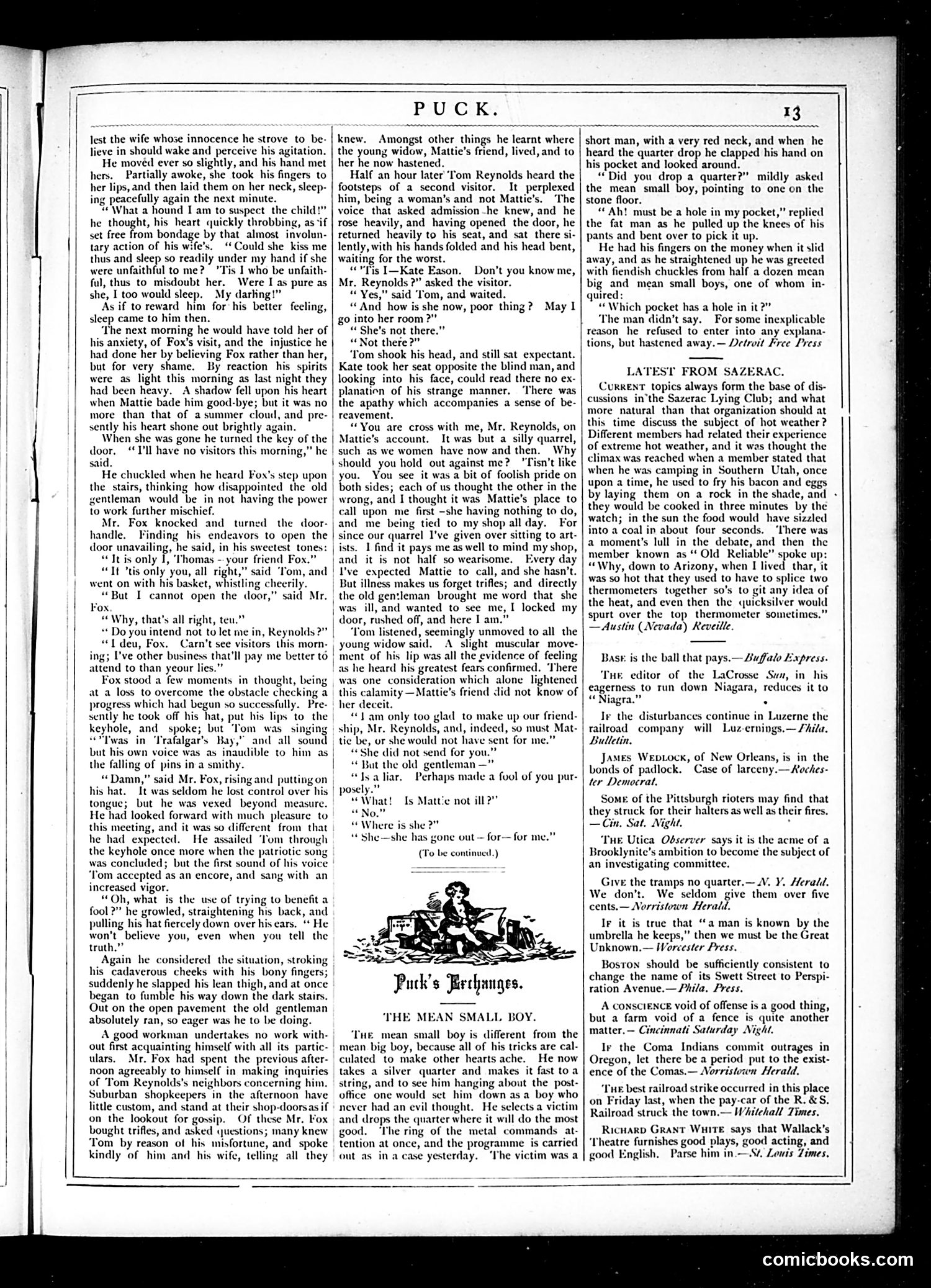 Puck — August 15, 1877 — page 13