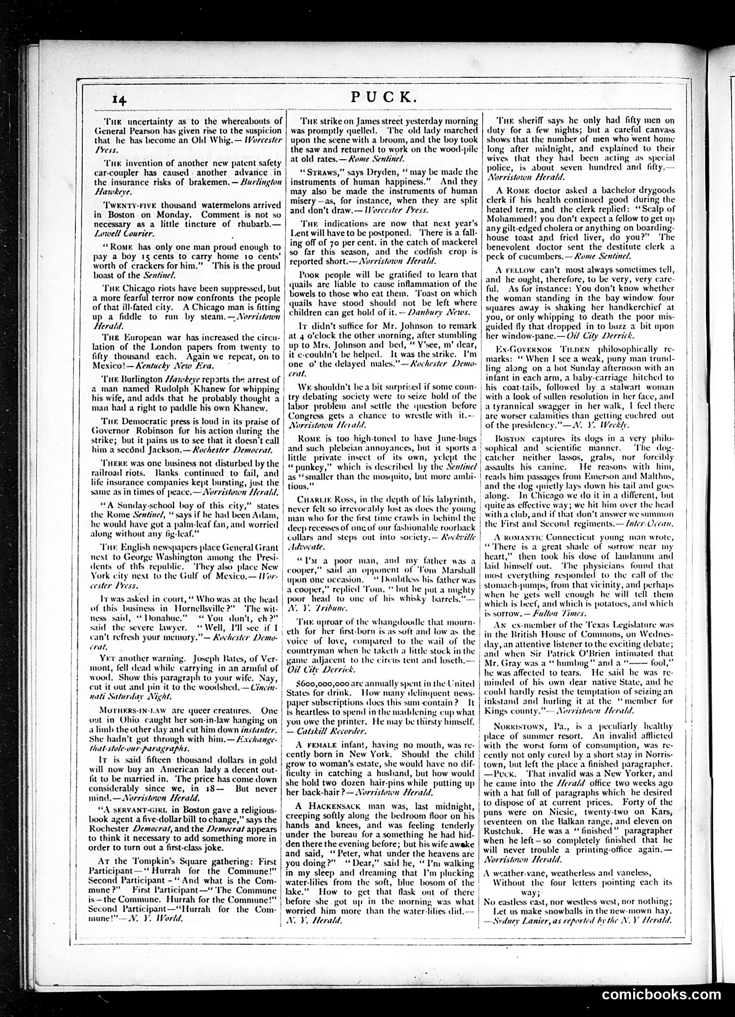 Puck — August 15, 1877 — page 14