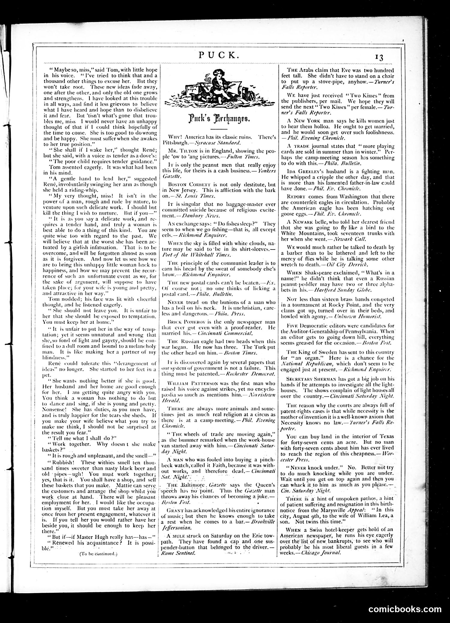 Puck — August 29, 1877 — page 13