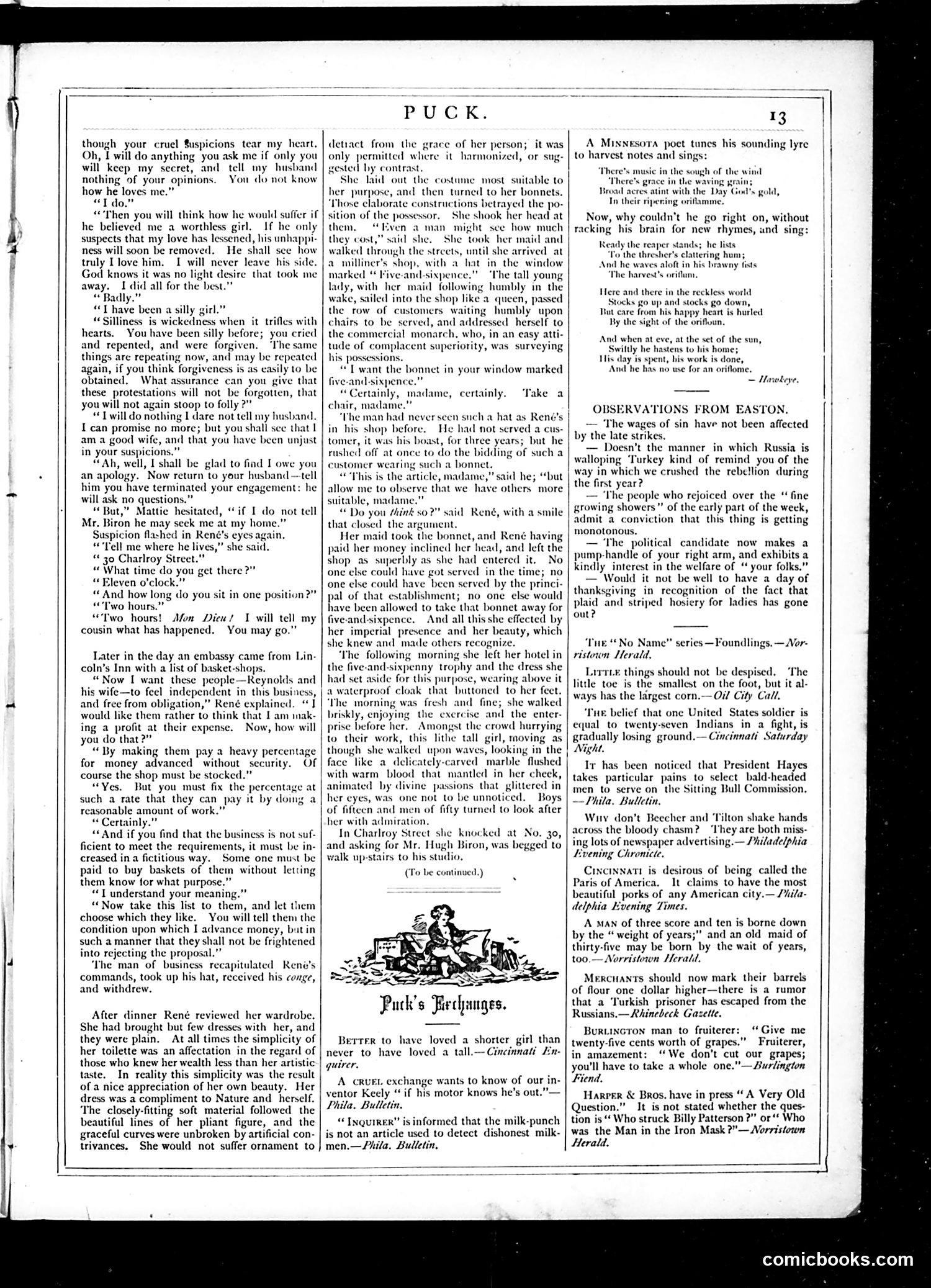 Puck — September 5, 1877 — page 13
