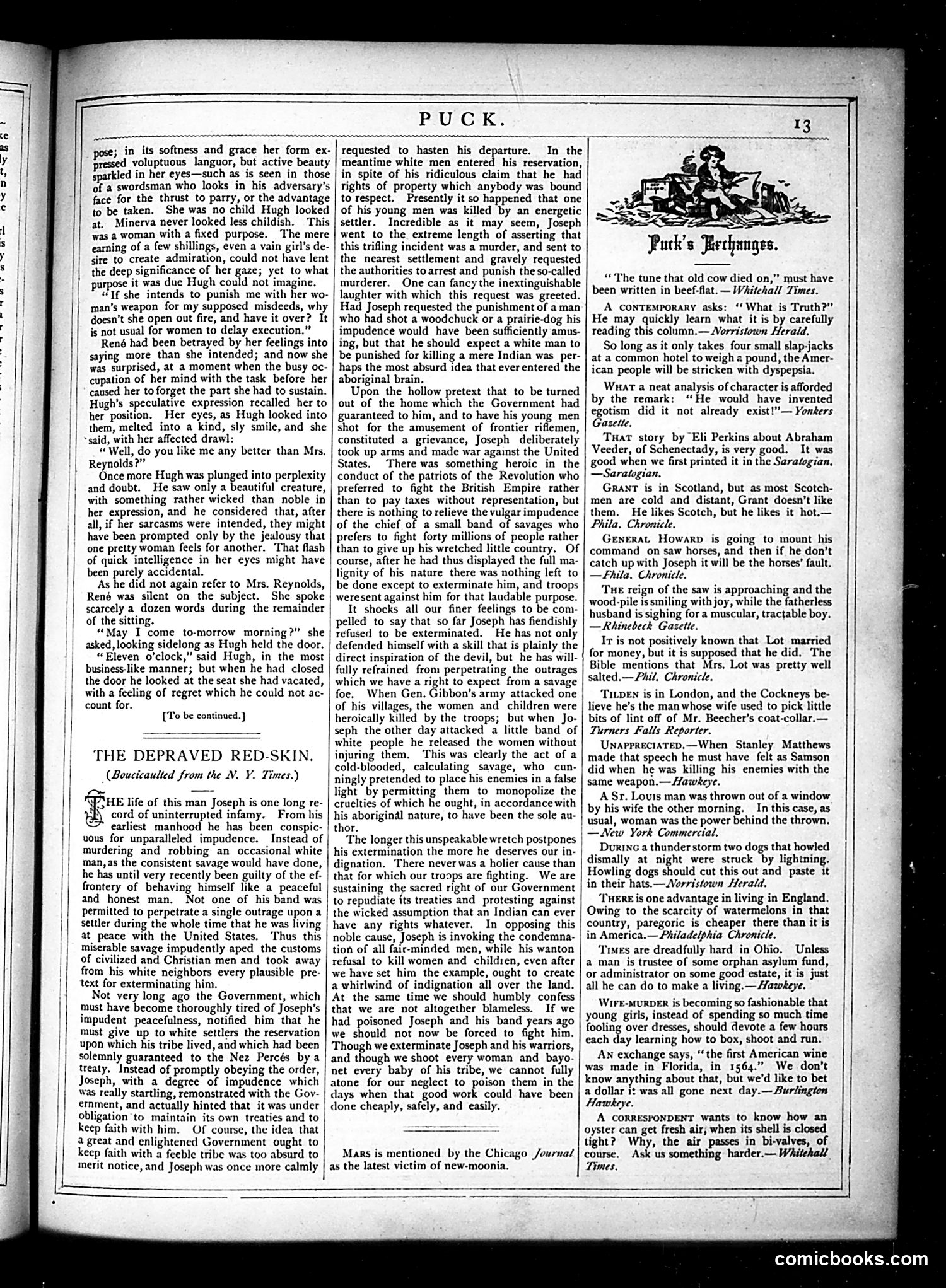 Puck — September 12, 1877 — page 13