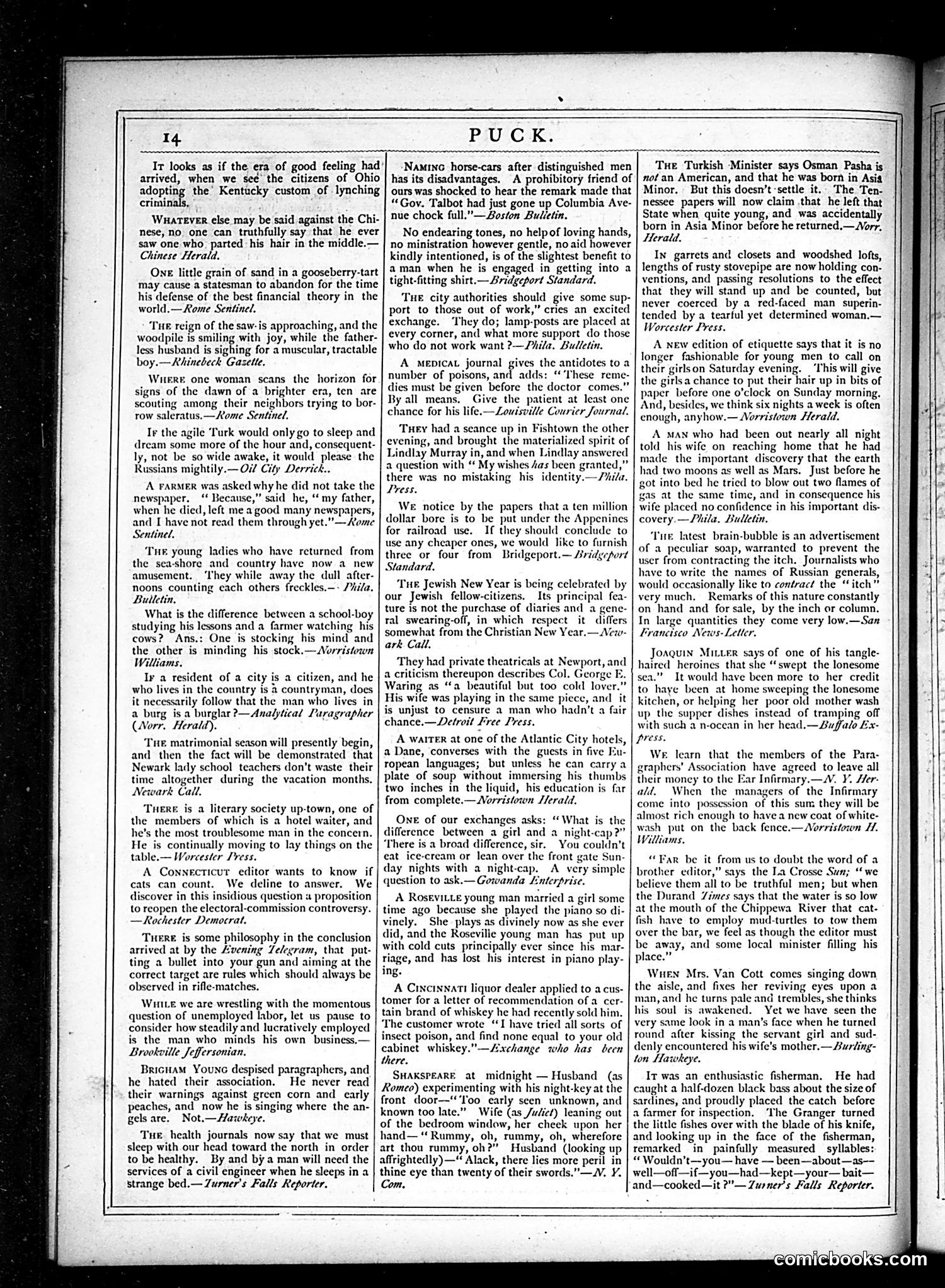 Puck — September 19, 1877 — page 14