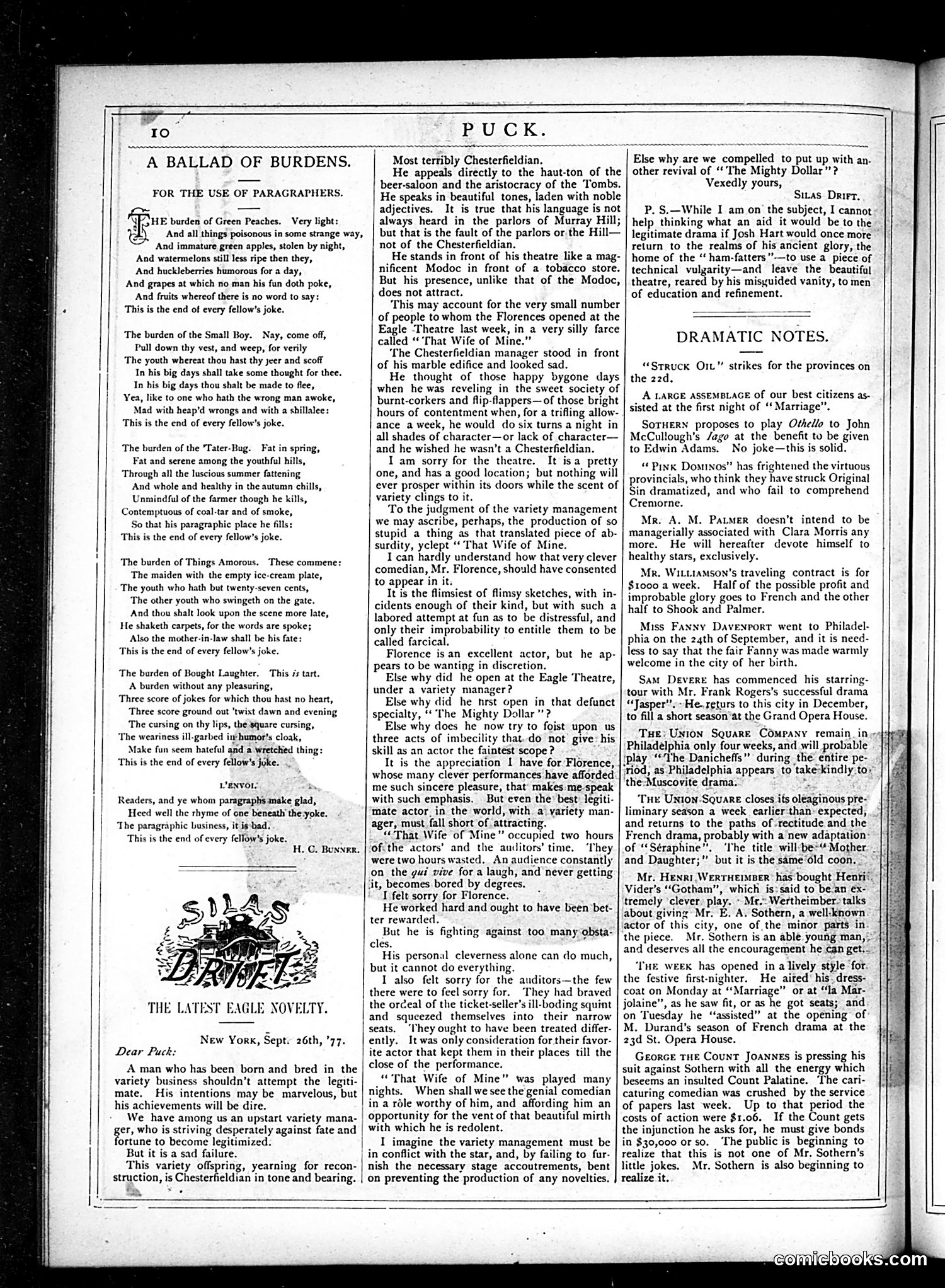 Puck — October 3, 1877 — page 10