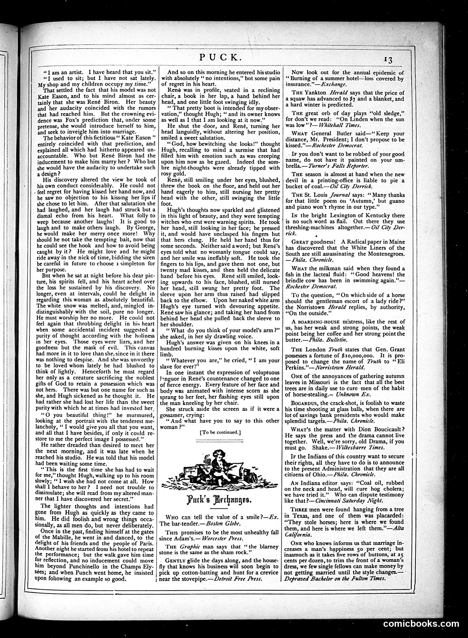 Puck — October 3, 1877 — page 13