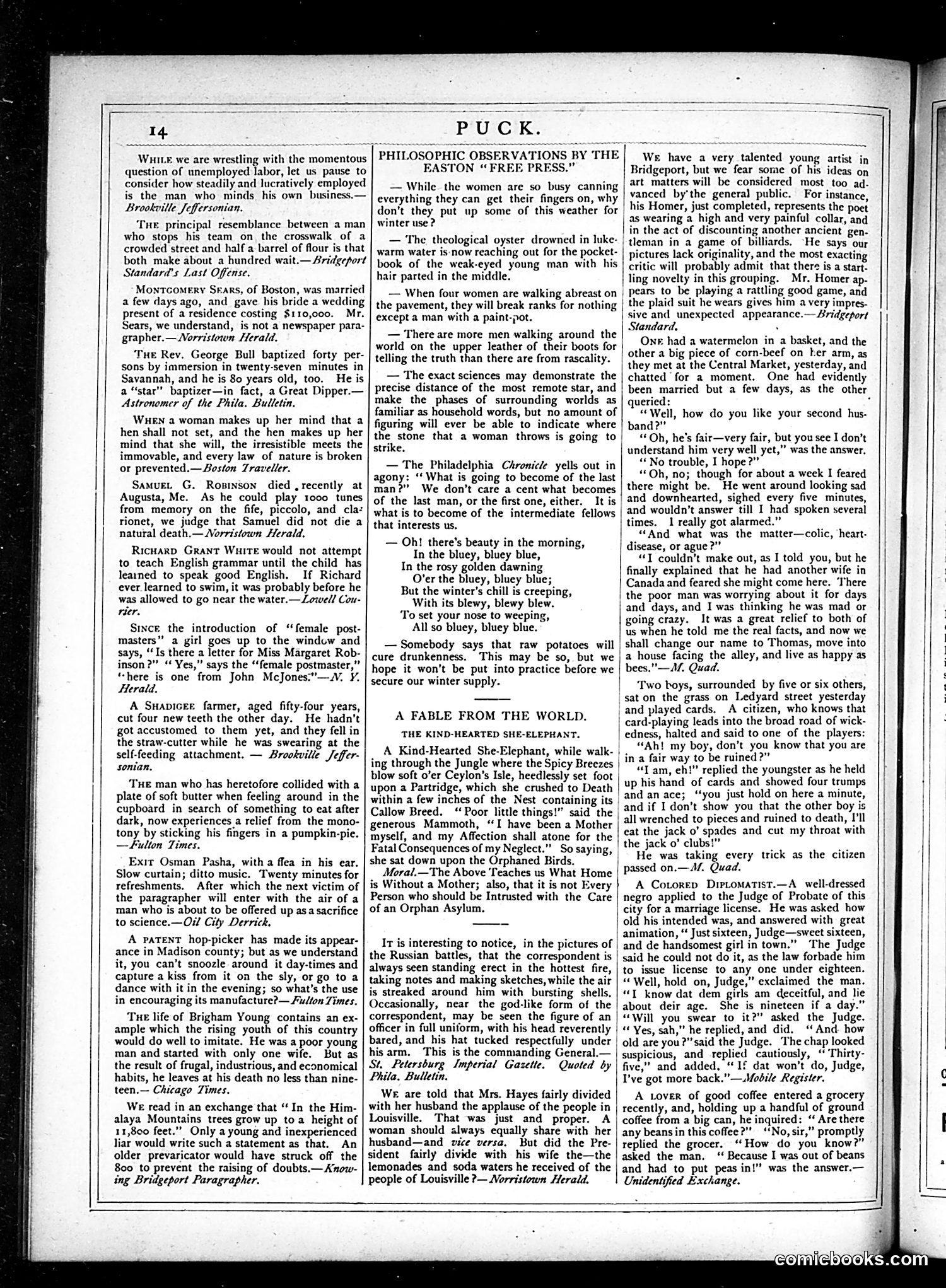 Puck — October 3, 1877 — page 14