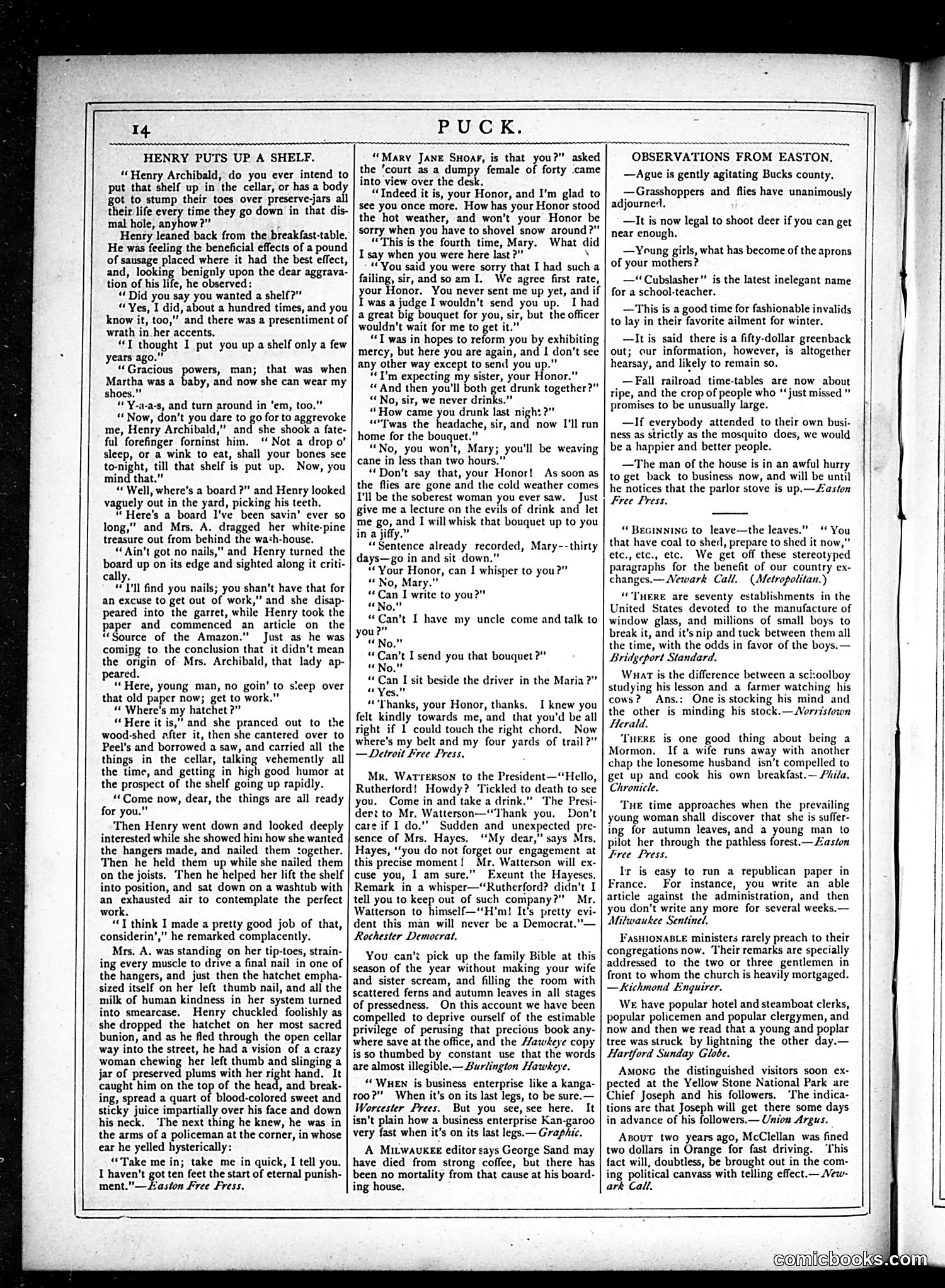 Puck — October 10, 1877 — page 14