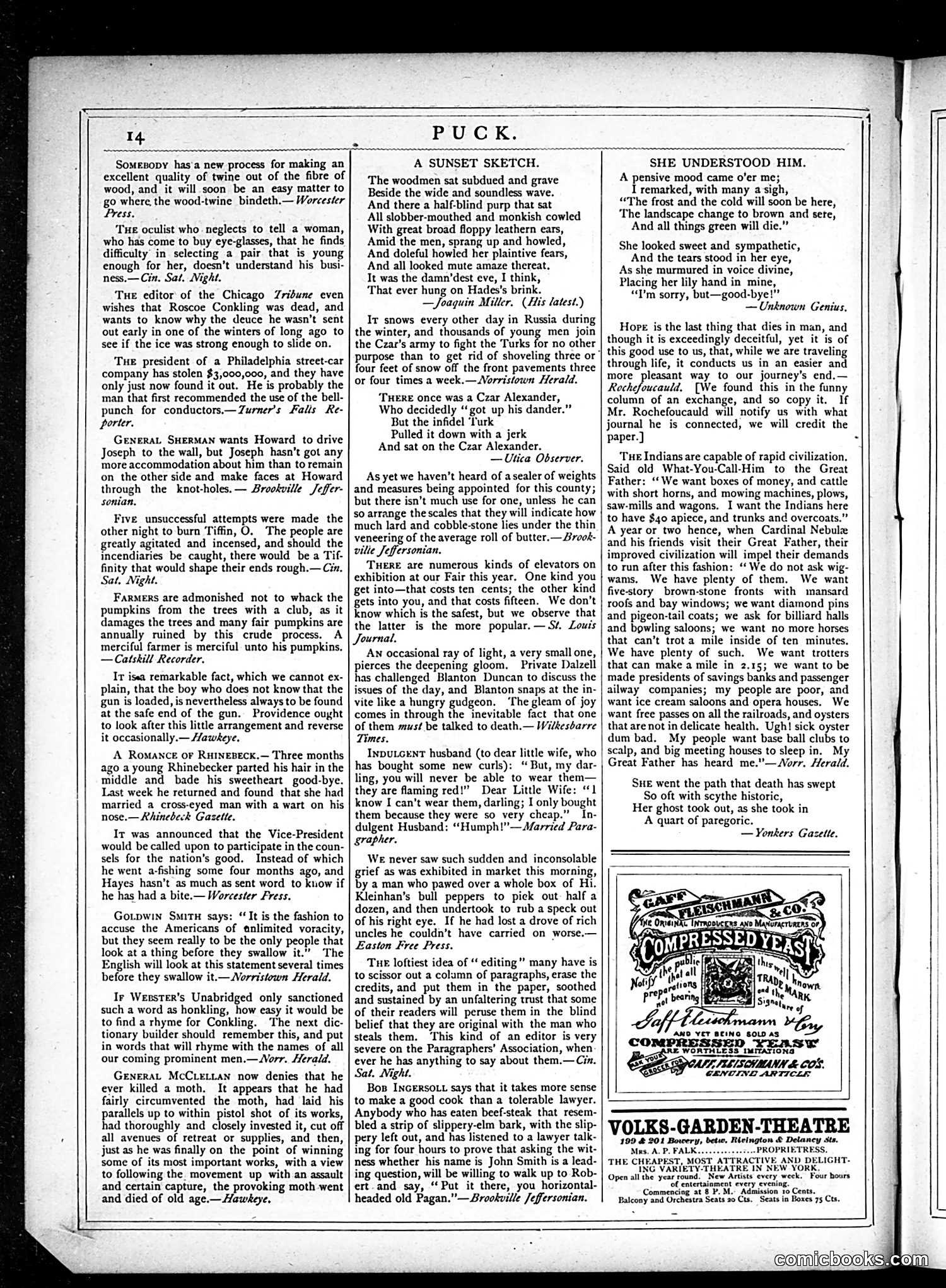 Puck — October 17, 1877 — page 14