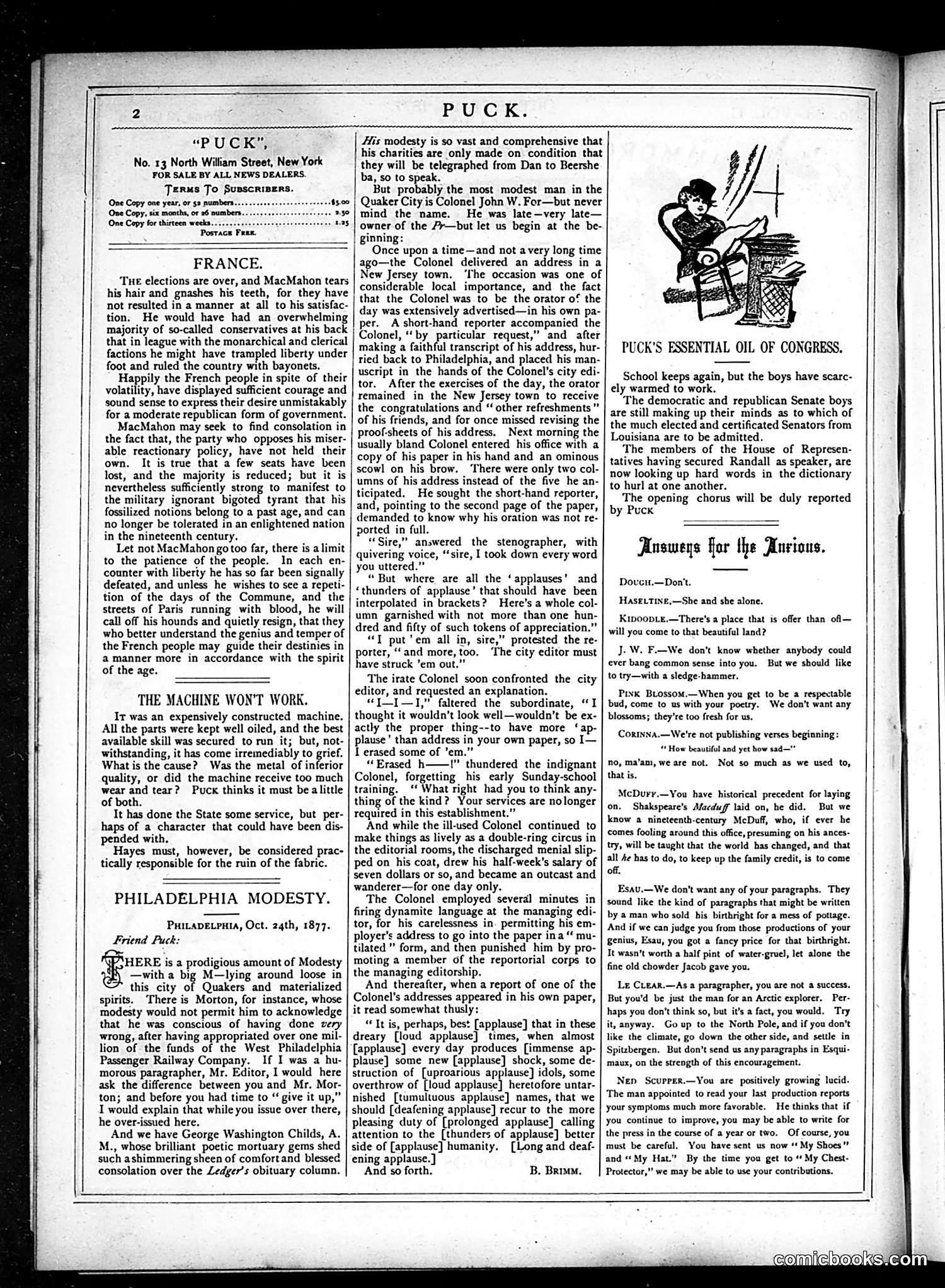 Puck — October 24, 1877 — page 2