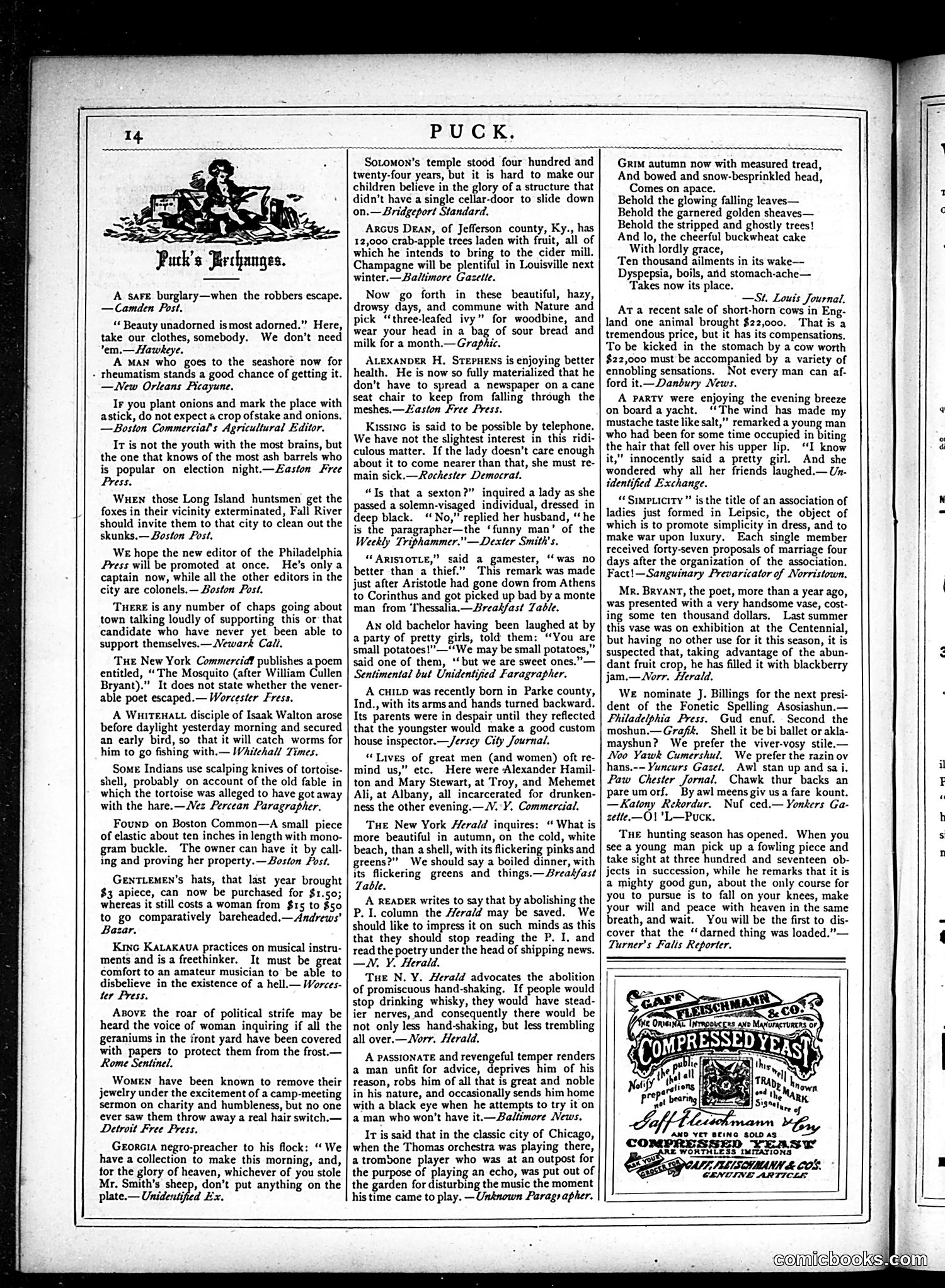 Puck — October 24, 1877 — page 14