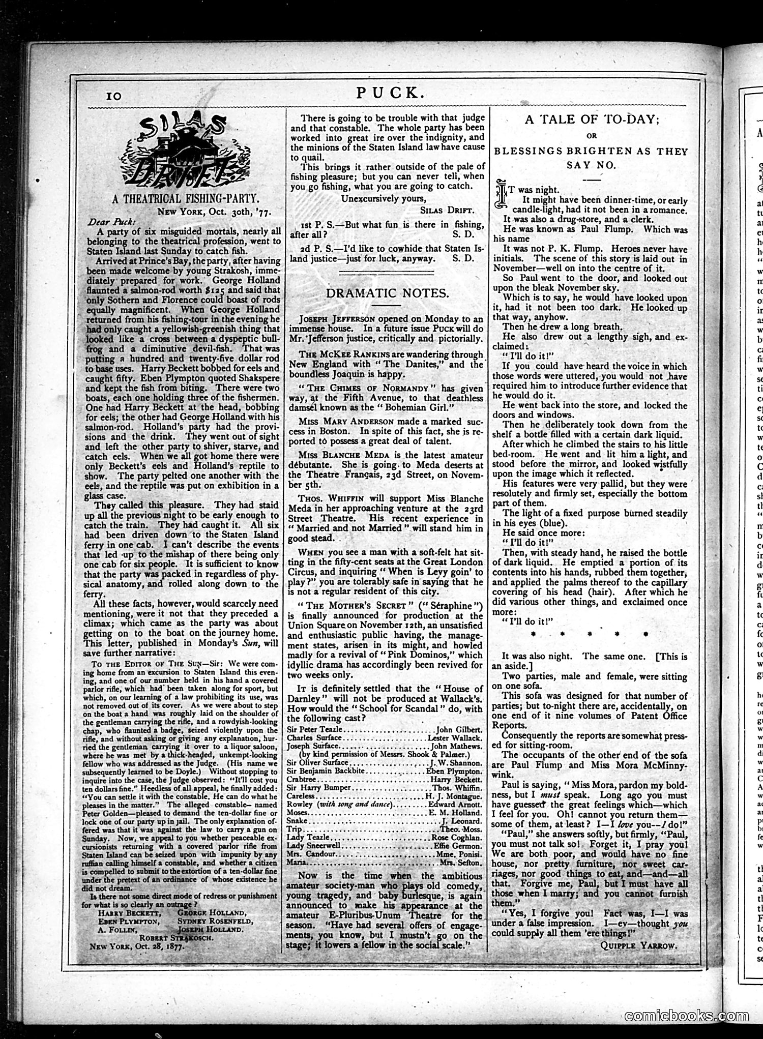 Puck — October 31, 1877 — page 10